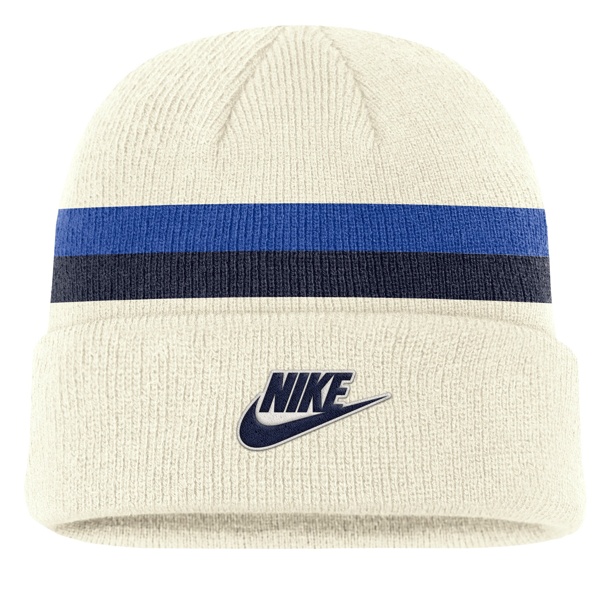Bonnet à revers Nike crème pour homme, modèle BYU Cougars Legacy.