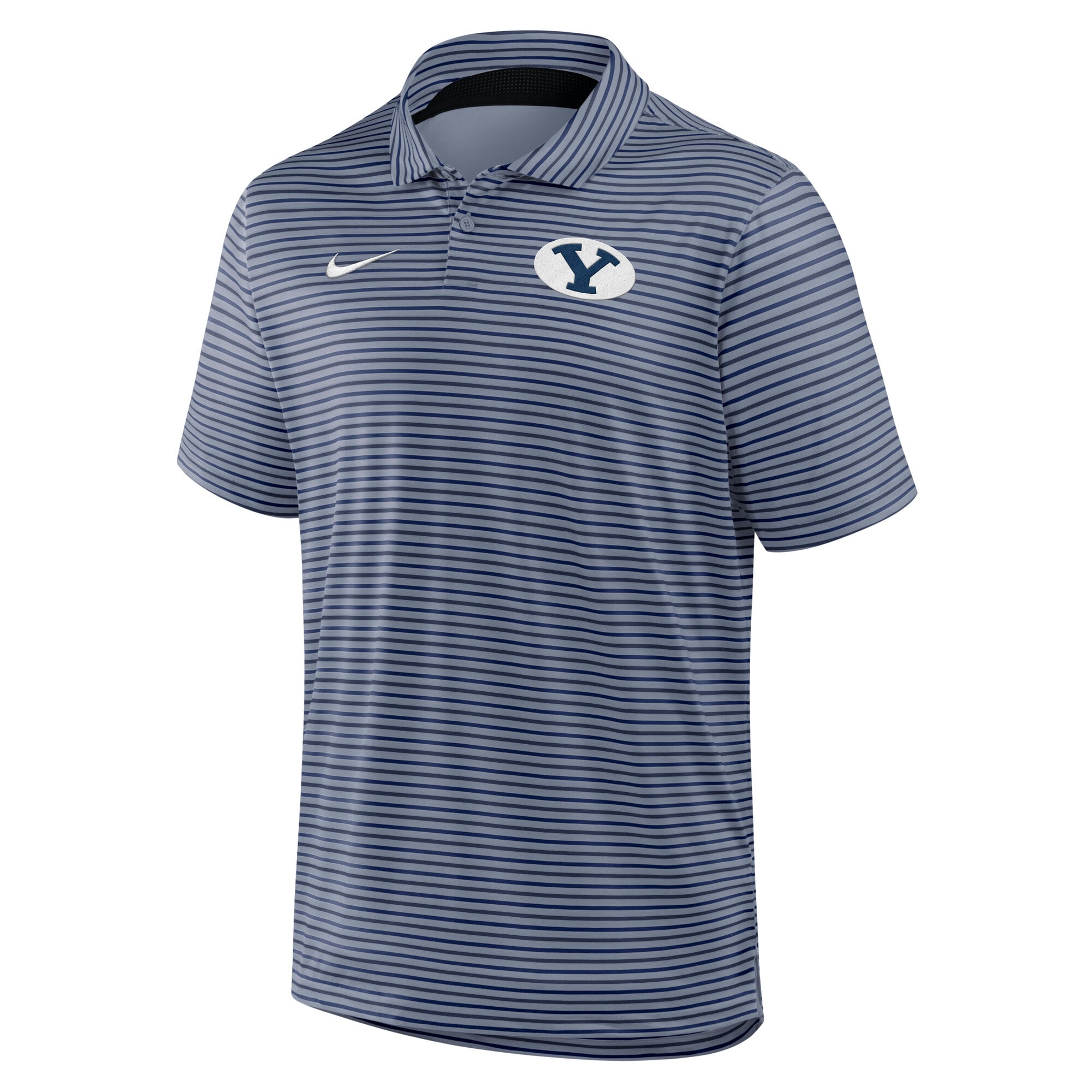 Polo Nike Dri-FIT Tour Stripe bleu marine pour homme, BYU Cougars