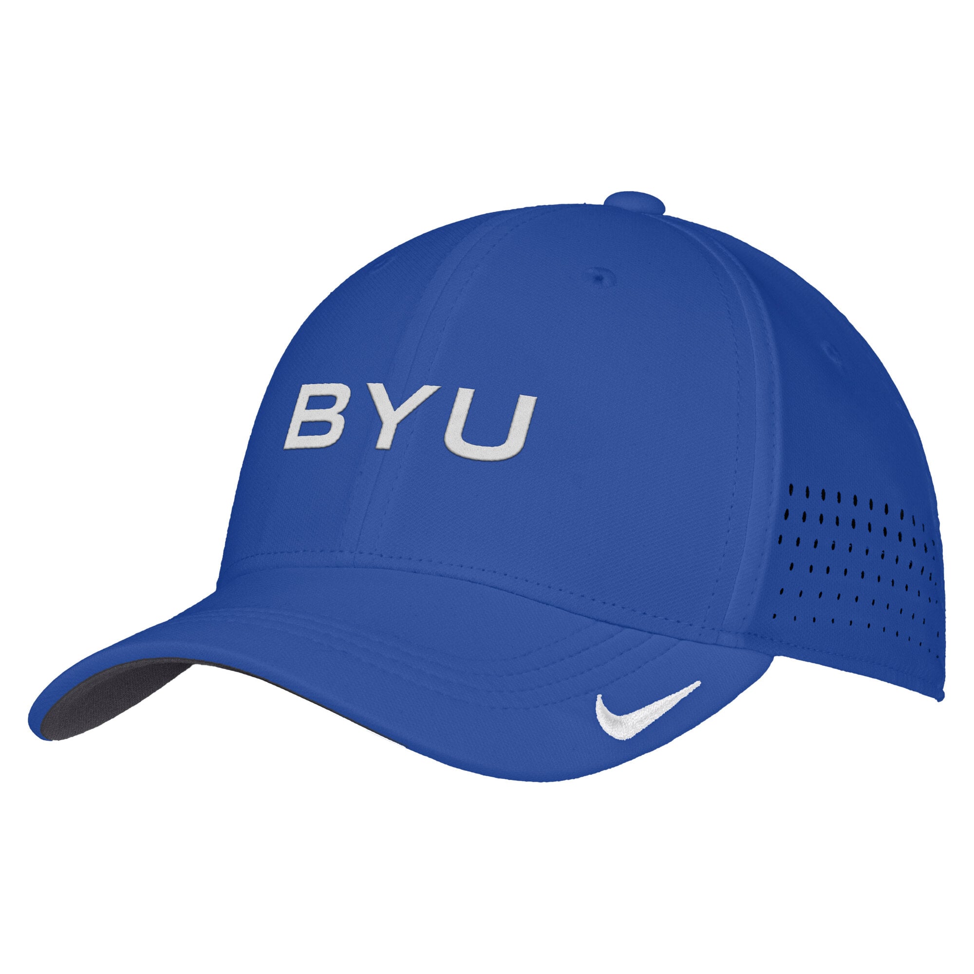 Men's Nike Royal BYU Cougars 2026 On-Field AeroBill SwooshFlex Dri-FIT Hat