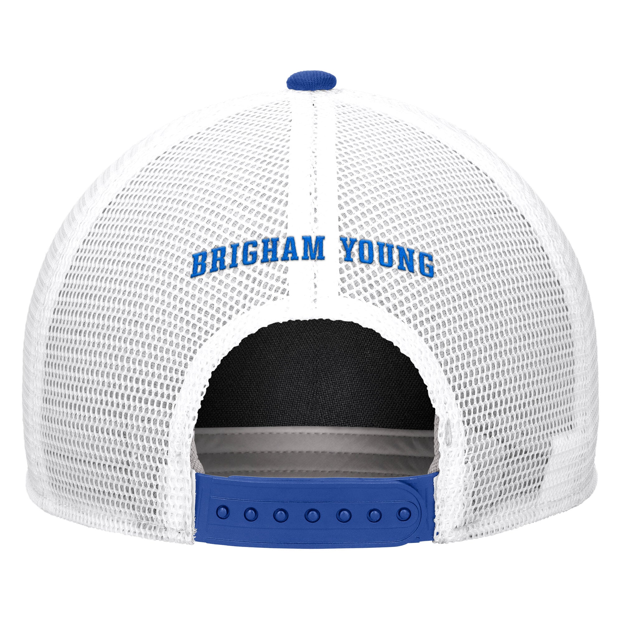 Men's Nike Royal BYU Cougars 2026 On-Field Rope Adjustable Trucker Hat