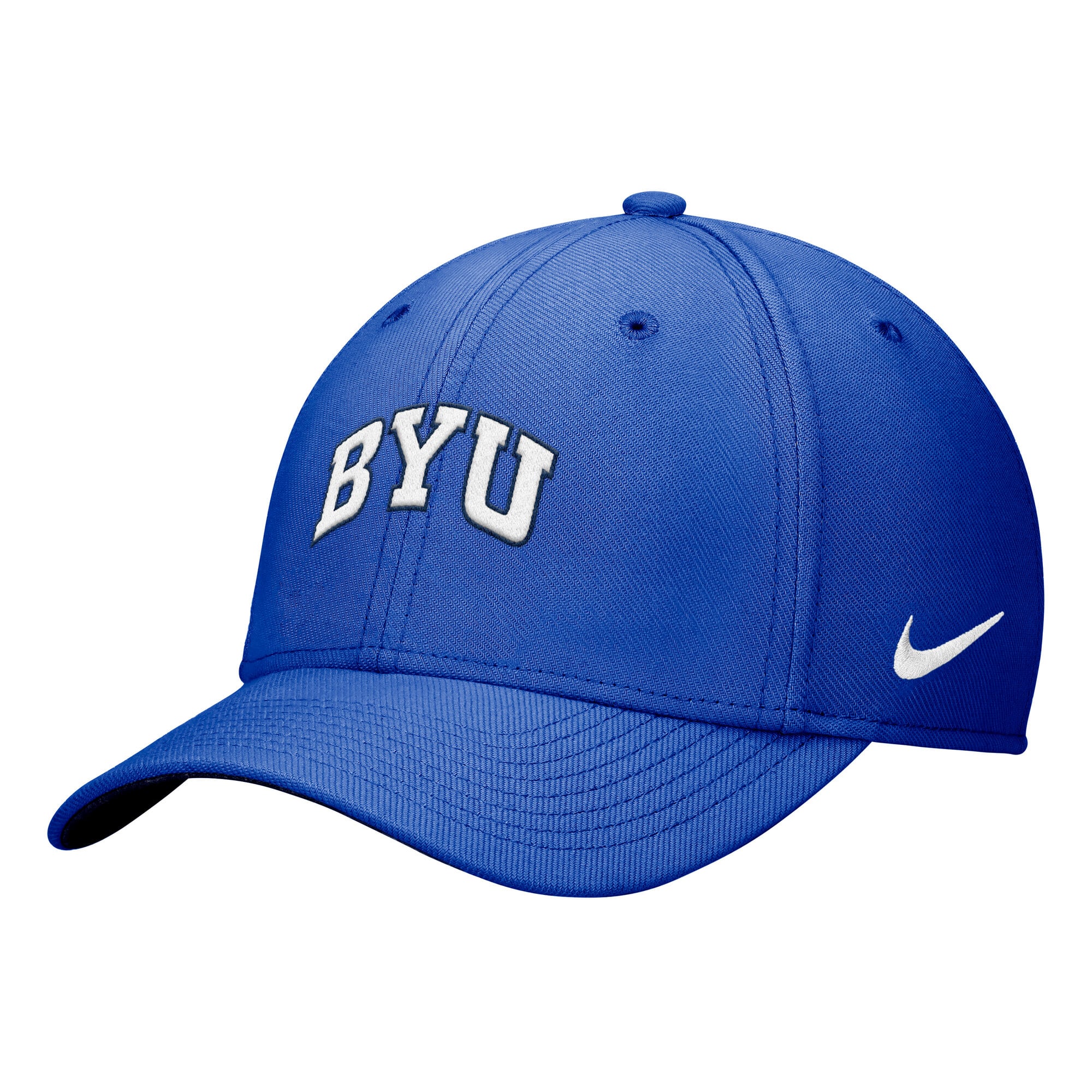 Casquette Nike Royal BYU Cougars Primetime SwooshFlex Dri-FIT pour homme