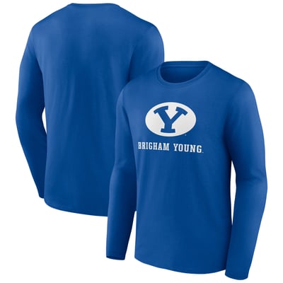BYU Cougars Lockup Team Long Sleeve T-Shirt - Royal