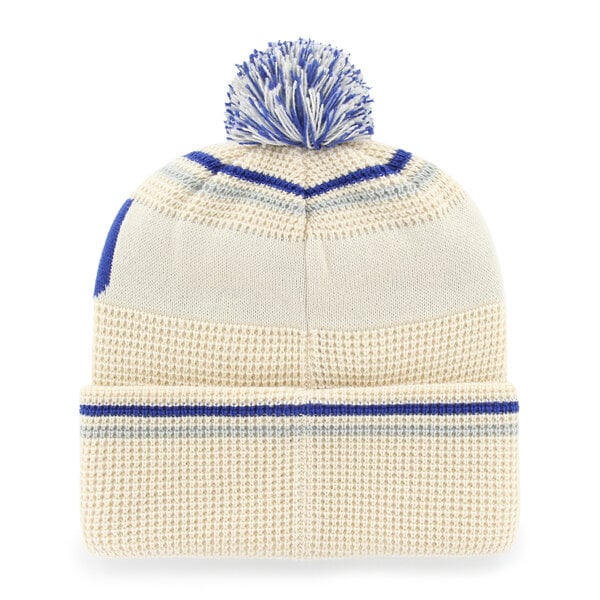 Bonnet unisexe '47 Cream BYU Cougars en maille gaufrée à revers avec pompon