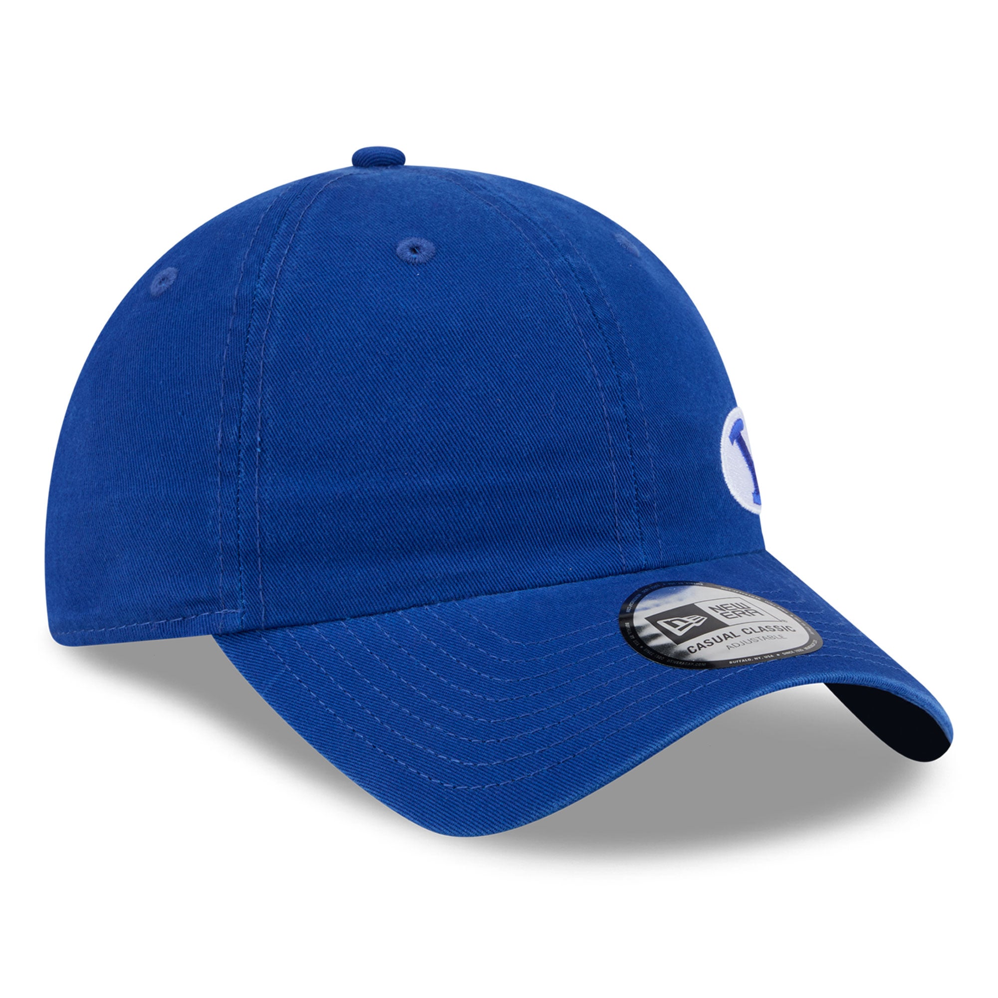 Casquette unisexe New Era bleue BYU Cougars Offset, style classique décontracté et ajustable