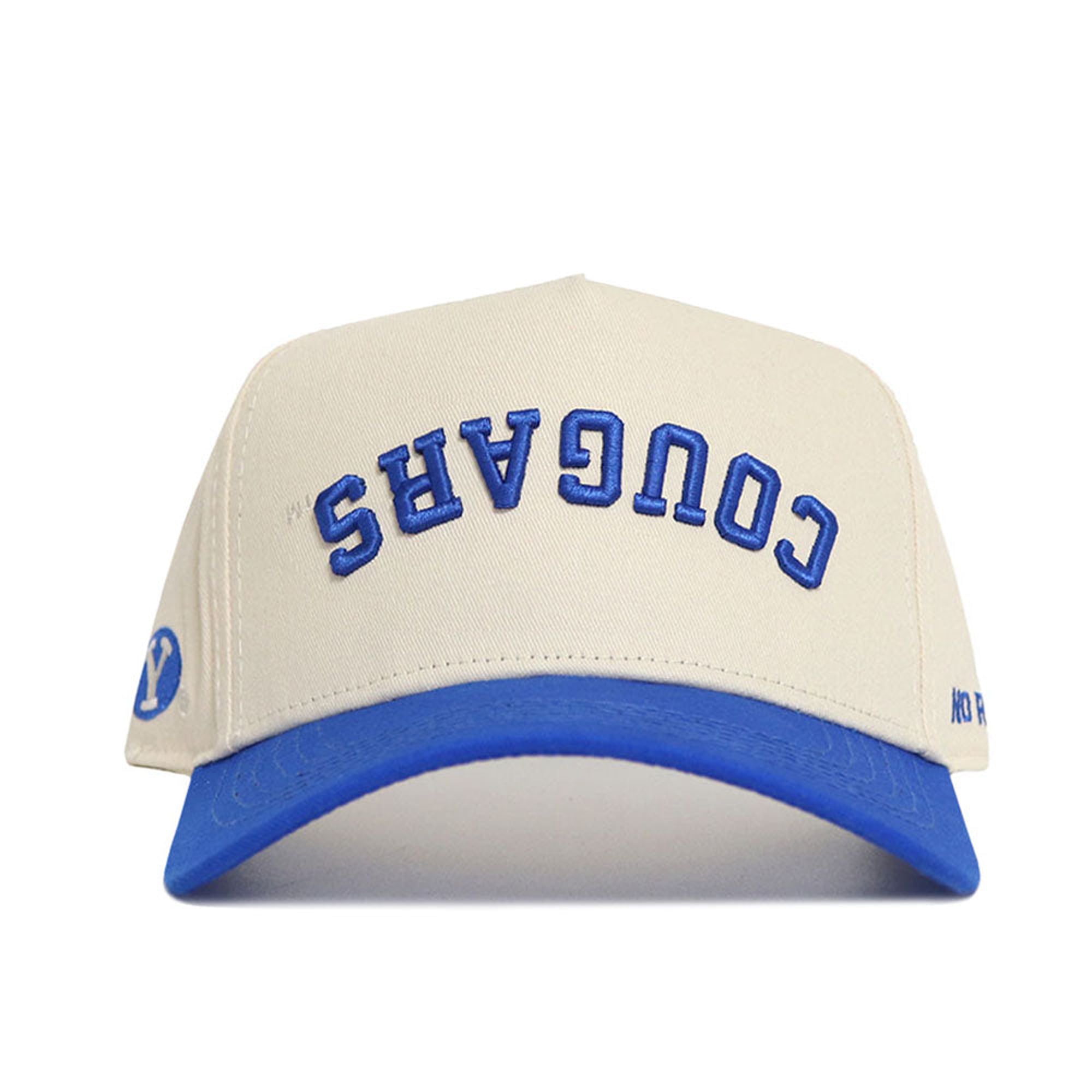 Casquette unisexe No Rivals Natural/Royal BYU Cougars Upside Down Classic Colors ajustable