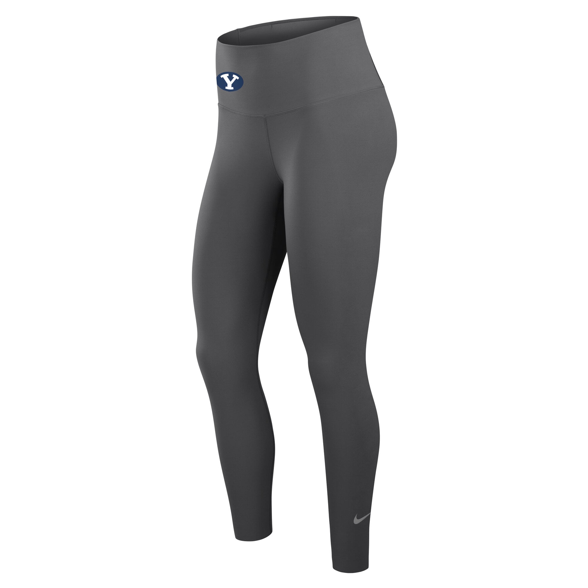 Women's Nike Gray BYU Cougars One Dri-FIT High-Rise Leggings