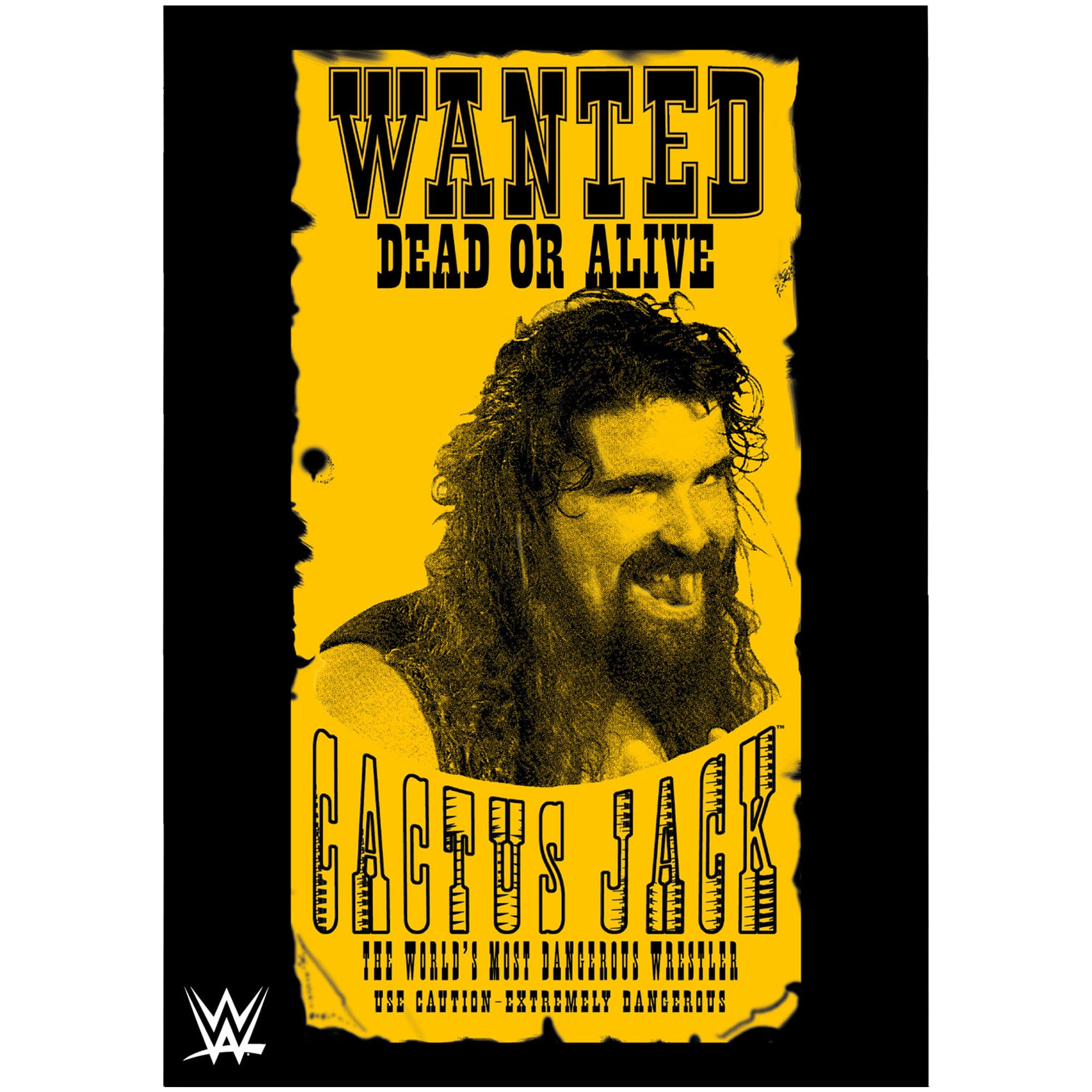 WWE Cactus Jack Wanted Poster Unframed A2 WWE Cactus Jack Wanted Poster Unframed A2