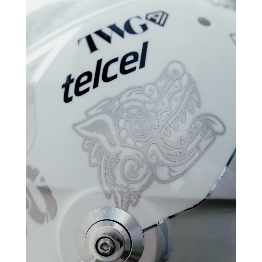 Cadillac Sergio Perez 1:4 2026 Mexico Helmet
