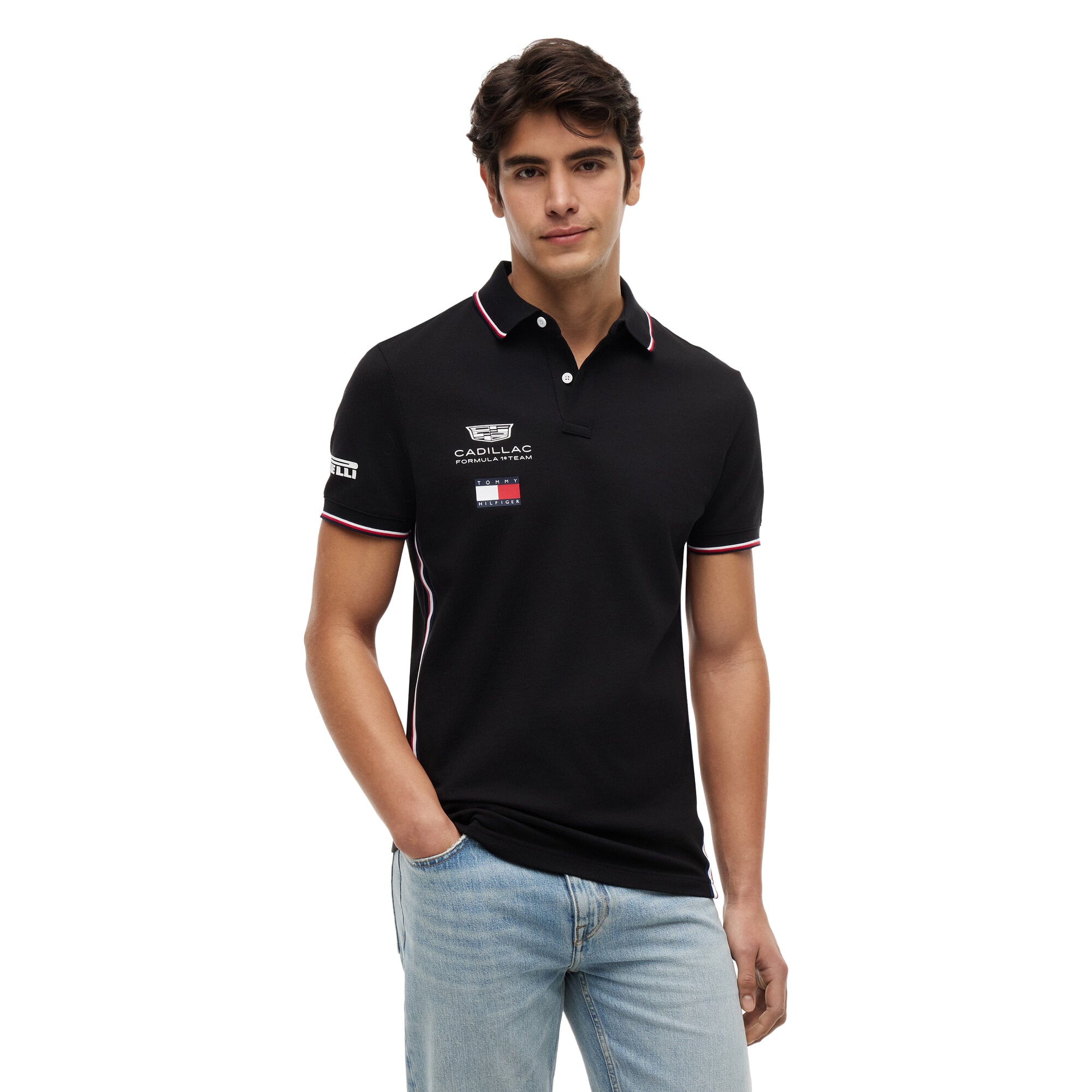 Cadillac Tommy Hilfiger Team Replica Polo - Black