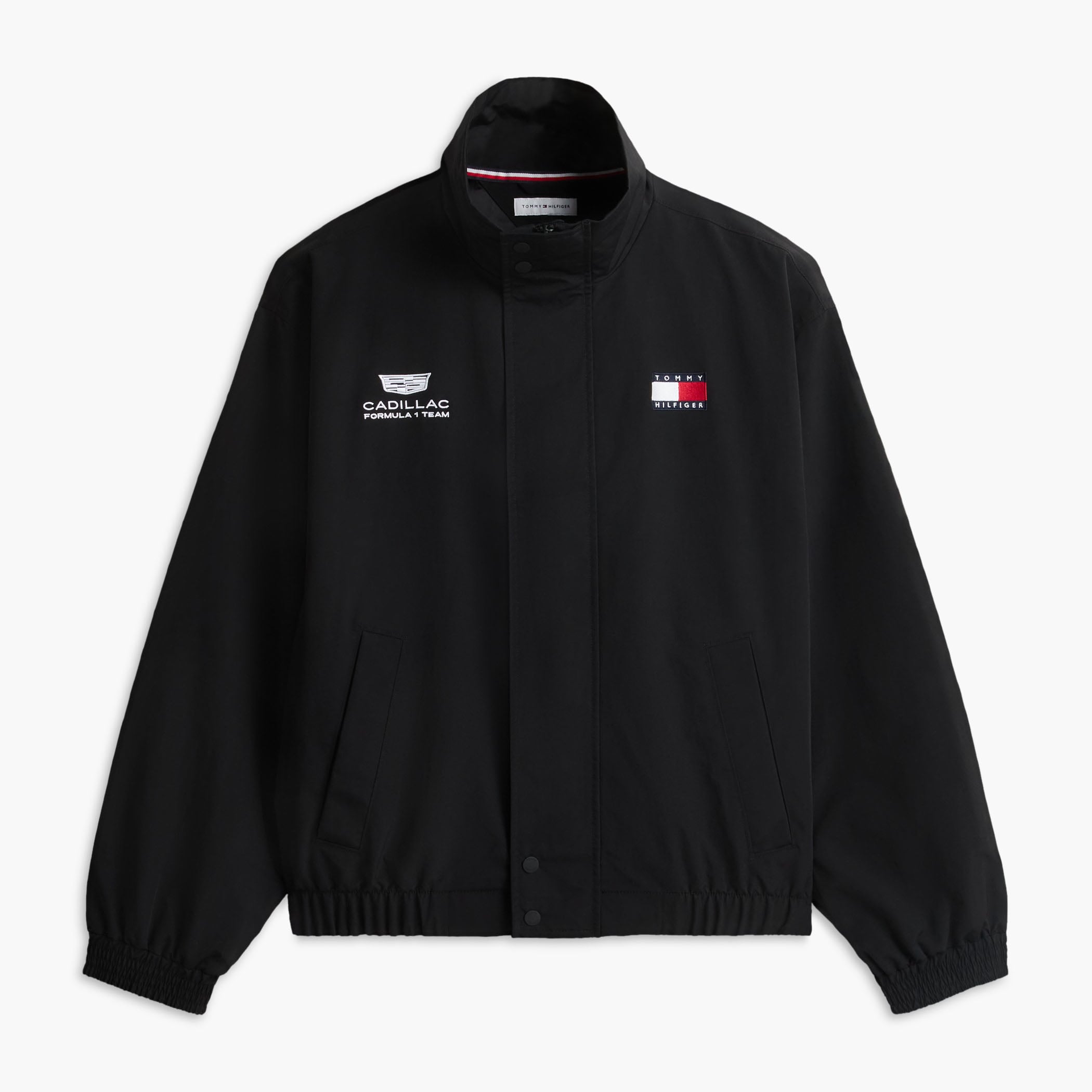 Unisex Tommy Hilfiger  Black Cadillac F1 Team Graphic Flag Full-Zip Jacket
