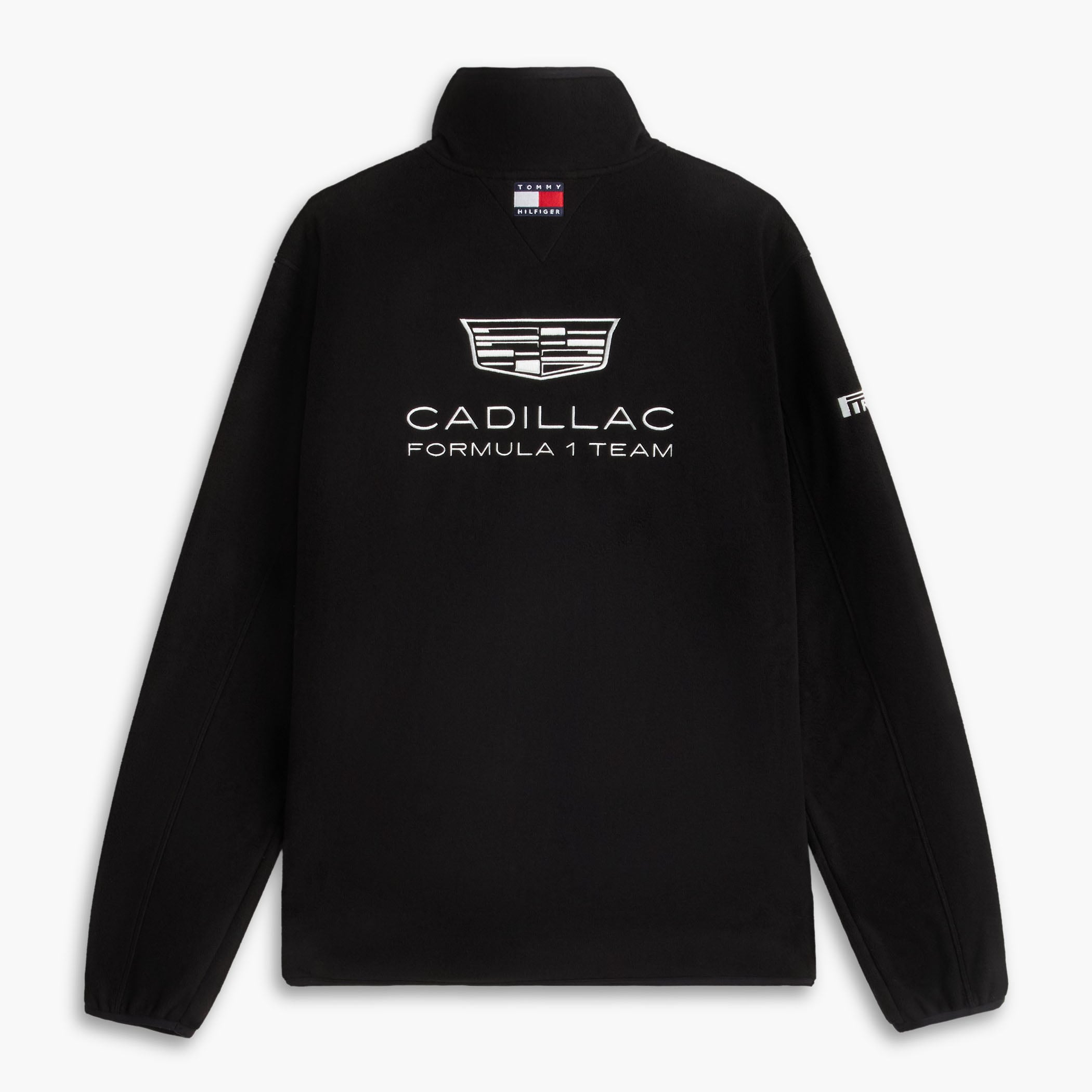 Unisex Tommy Hilfiger  Black Cadillac F1 Team Replica Fleece Full-Zip Jacket