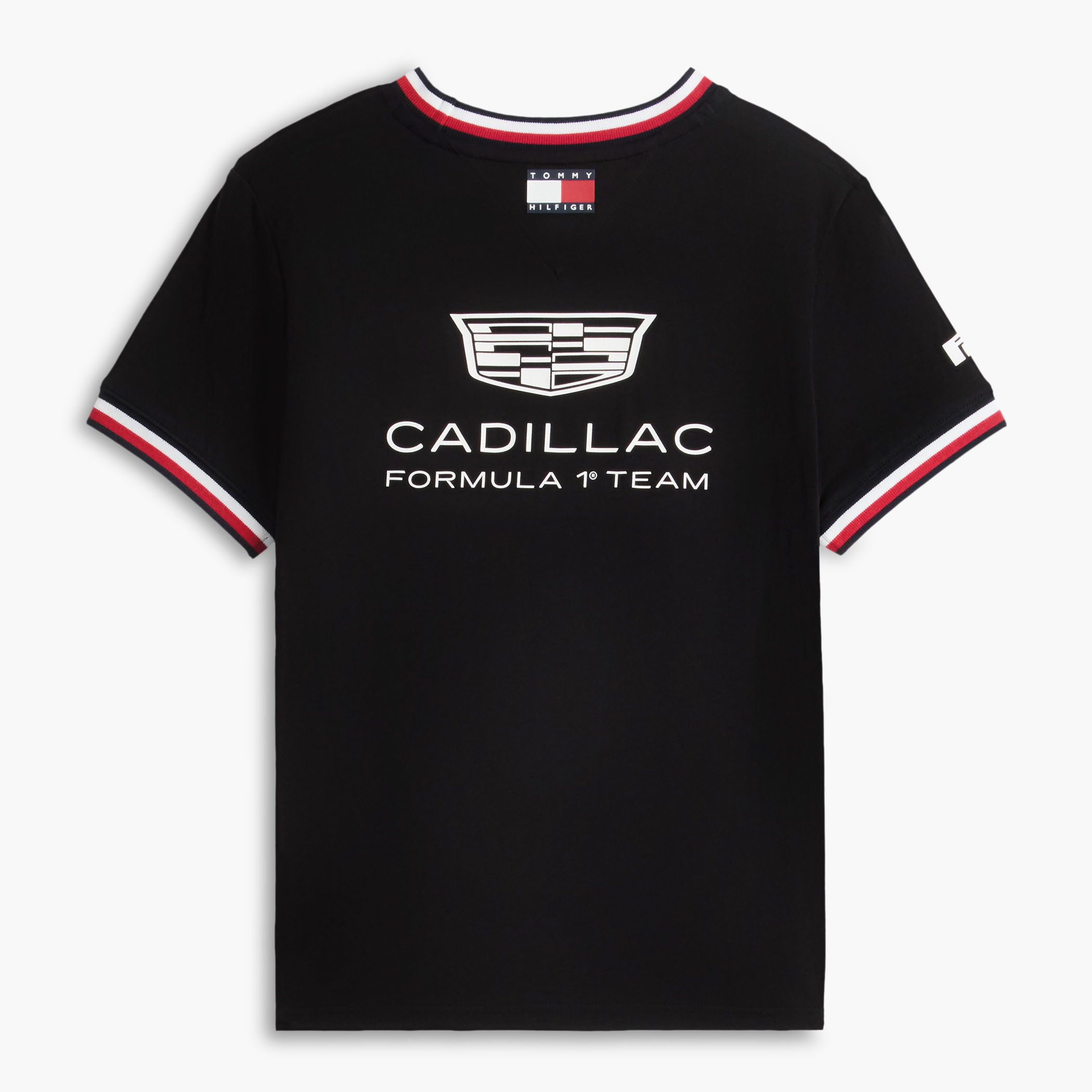 Unisex Tommy Hilfiger  Black Cadillac F1 Team Replica T-Shirt