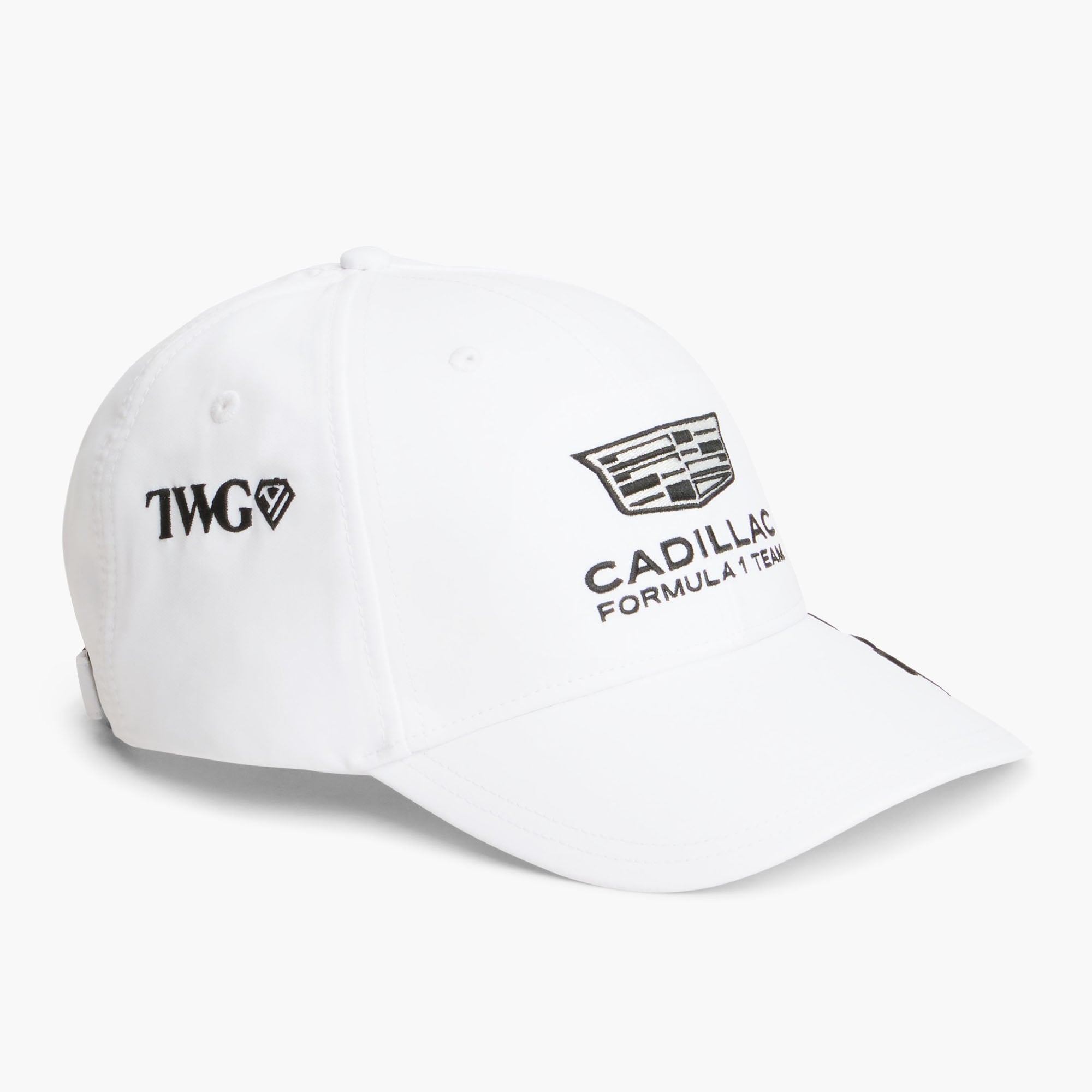 Unisex Tommy Hilfiger Sergio Perez White Cadillac F1 Team Replica Adjustable Hat
