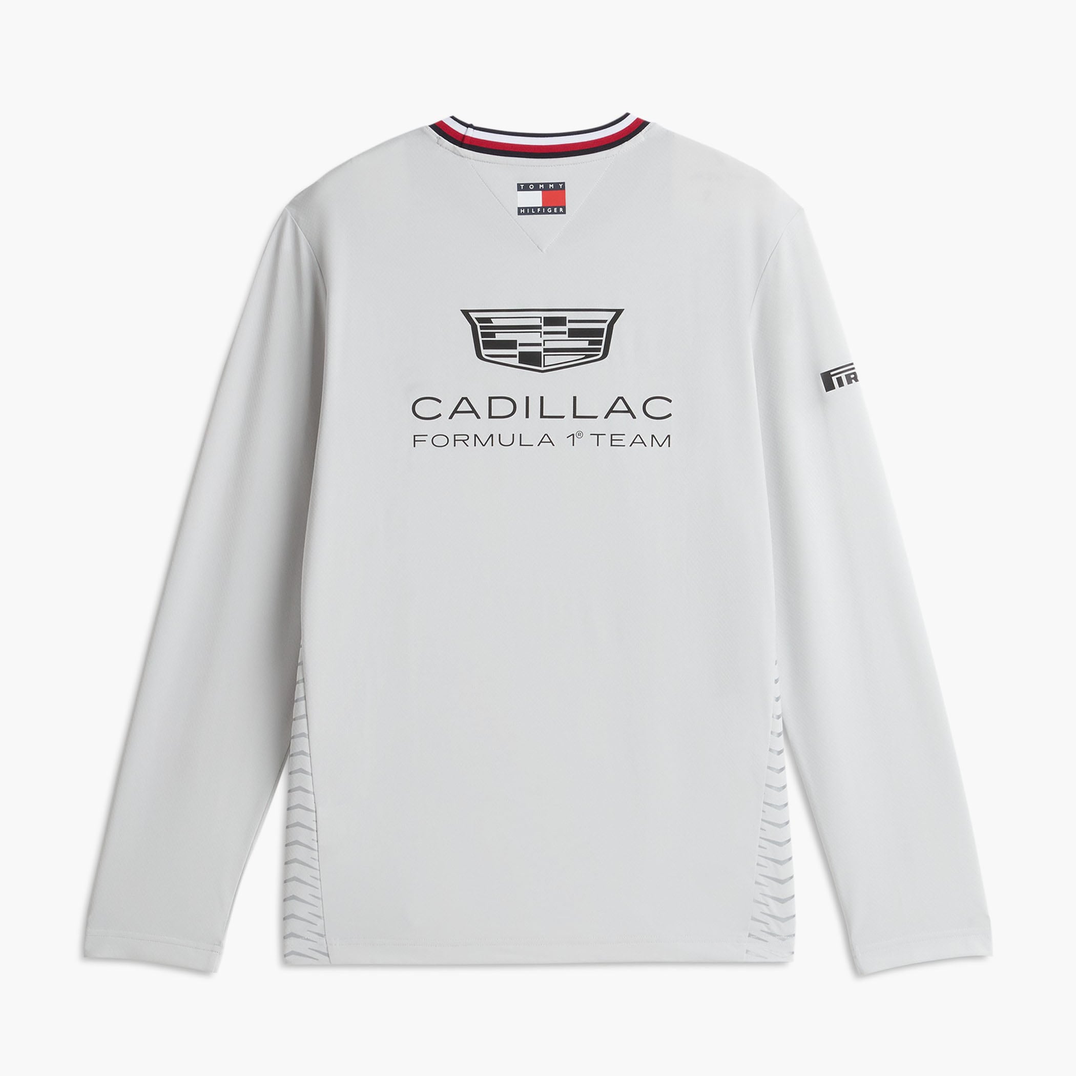 Unisex Tommy Hilfiger  Silver Cadillac F1 Team Replica Set Up Long Sleeve T-Shirt