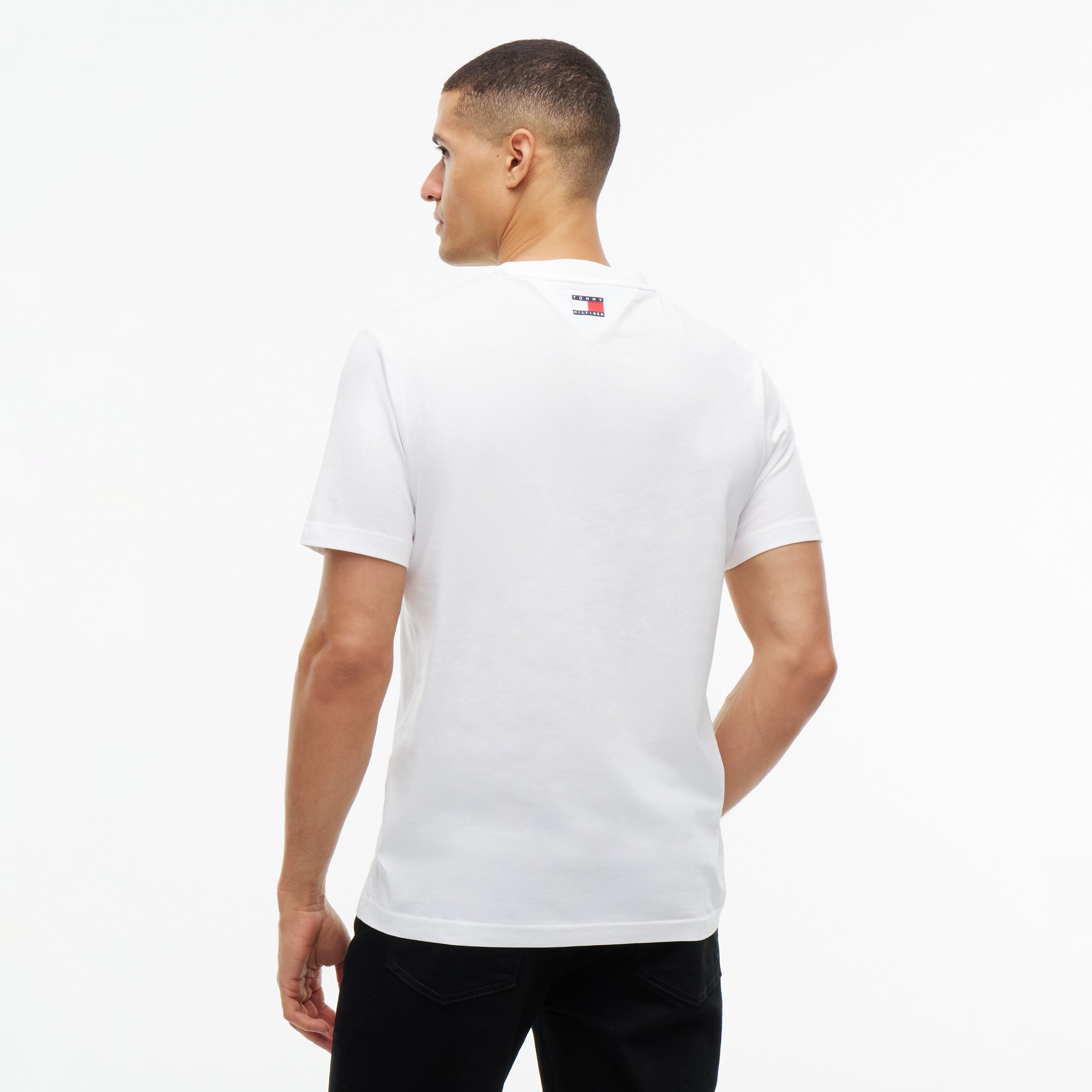 Unisex Tommy Hilfiger White Cadillac F1 Team Graphic Flag T-Shirt