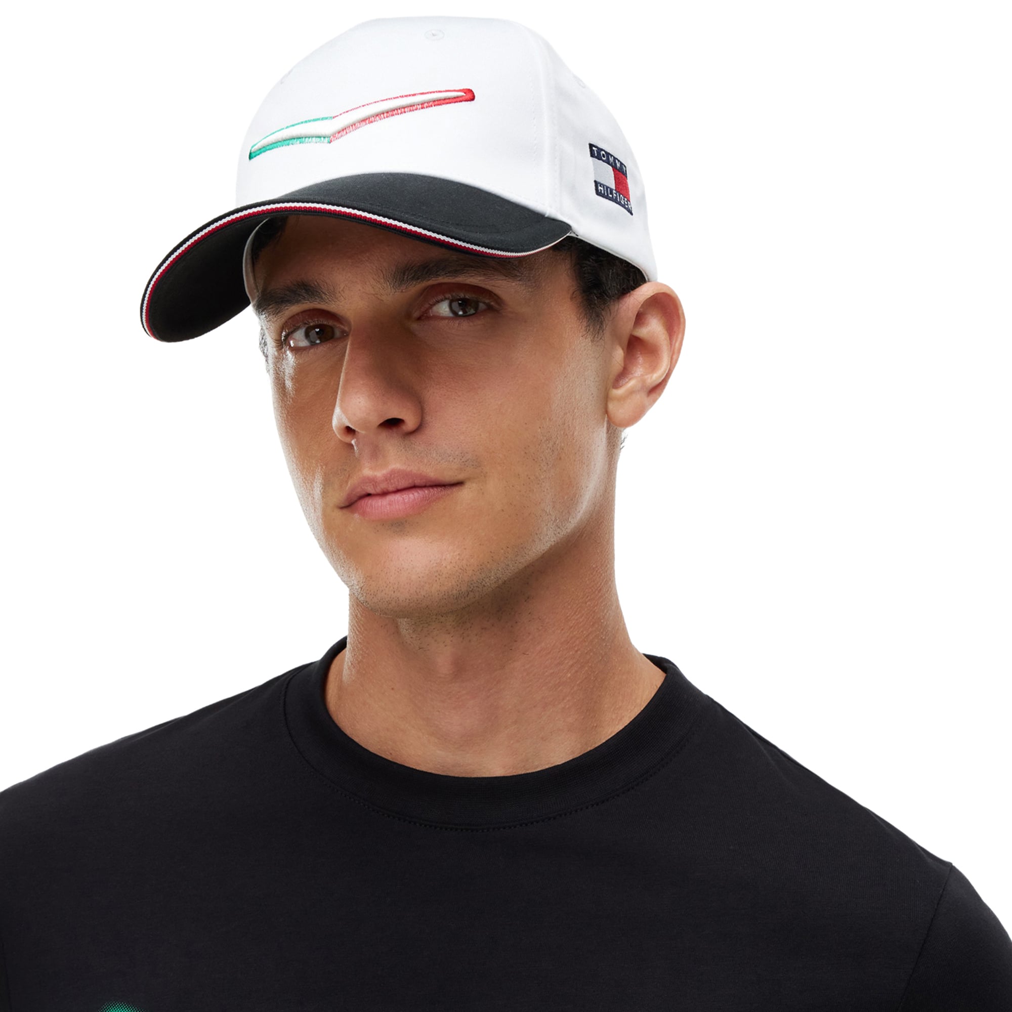 Unisex Tommy Hilfiger White Cadillac F1 Team Mexico Chevron Hat