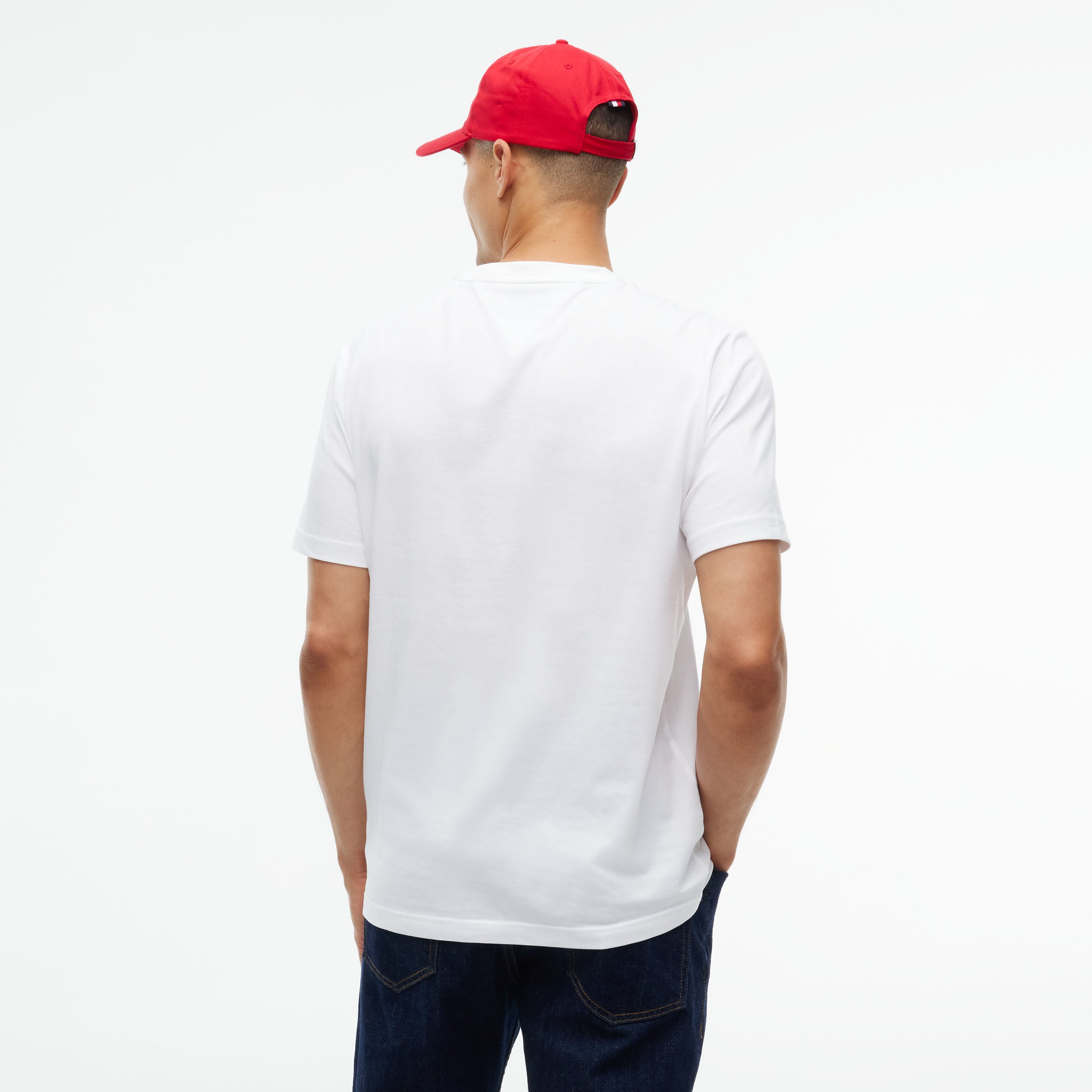 Unisex Tommy Hilfiger White Cadillac F1 Team Shield T-Shirt