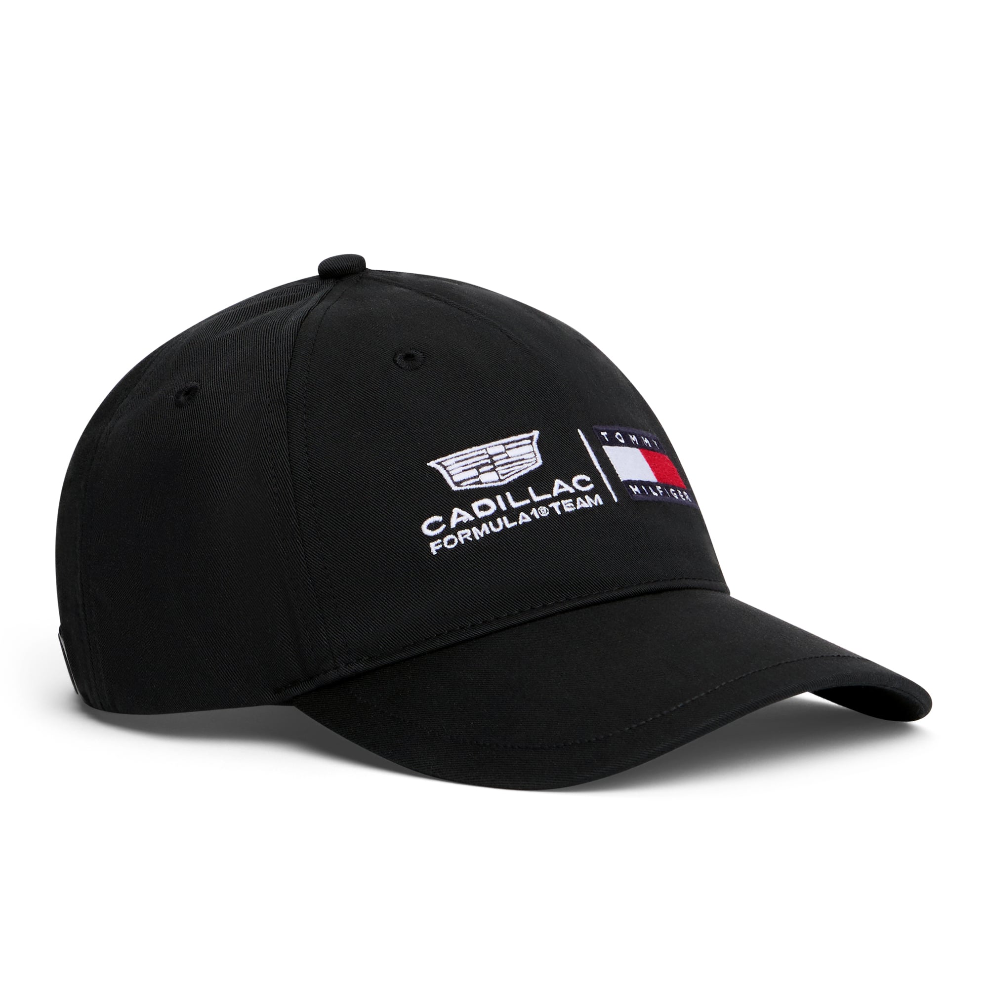 Casquette unisexe Tommy Hilfiger x Cadillac F1 Team avec logo noir ajustable