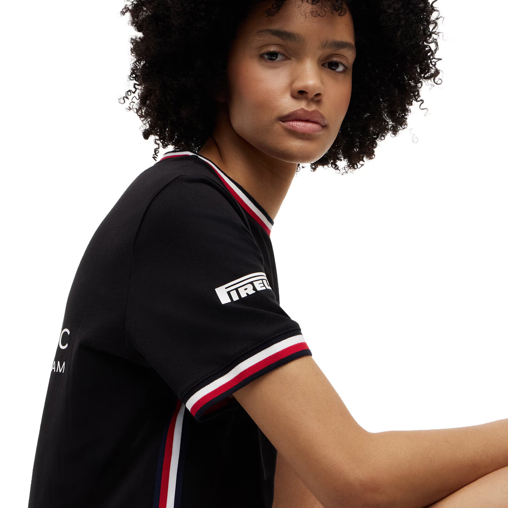 T-shirt unisexe Tommy Hilfiger x Cadillac F1 Team blanc avec logo réplique