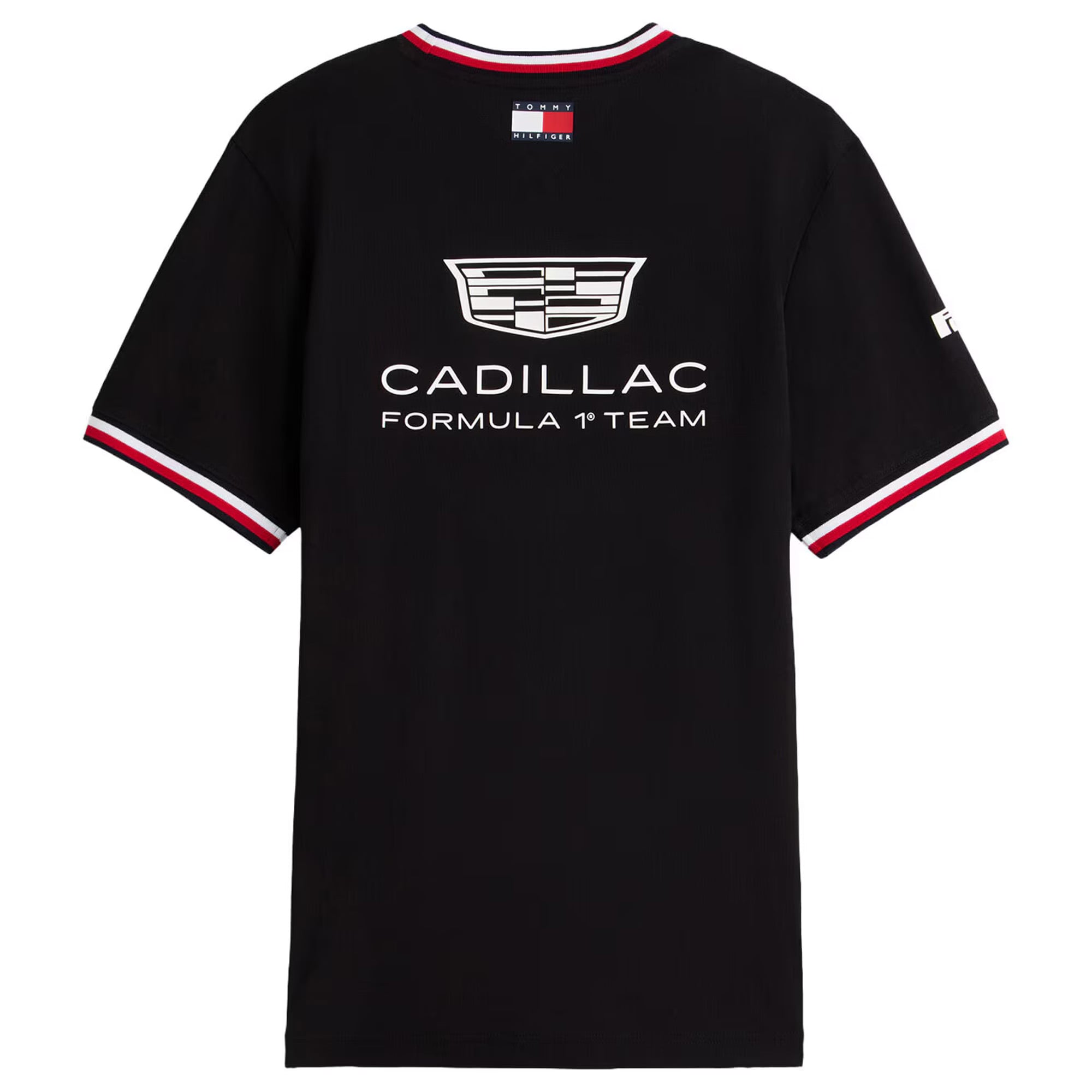 T-shirt unisexe Tommy Hilfiger x Cadillac F1 Team blanc avec logo réplique