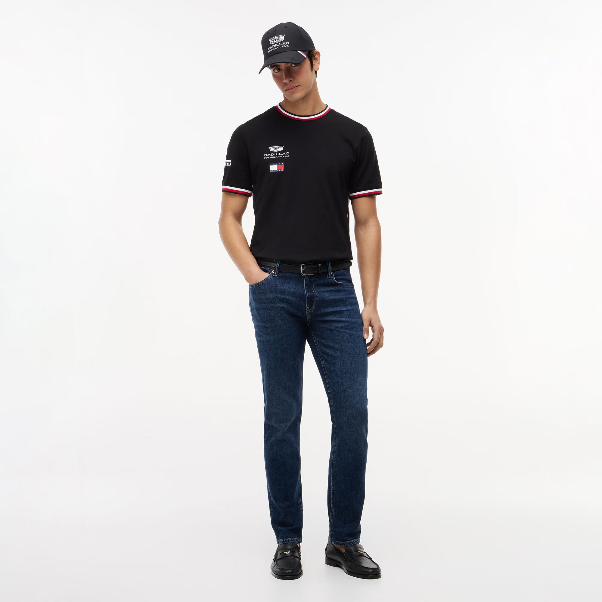 Unisex Tommy Hilfiger x Cadillac F1 Team White Replica Logo T-Shirt