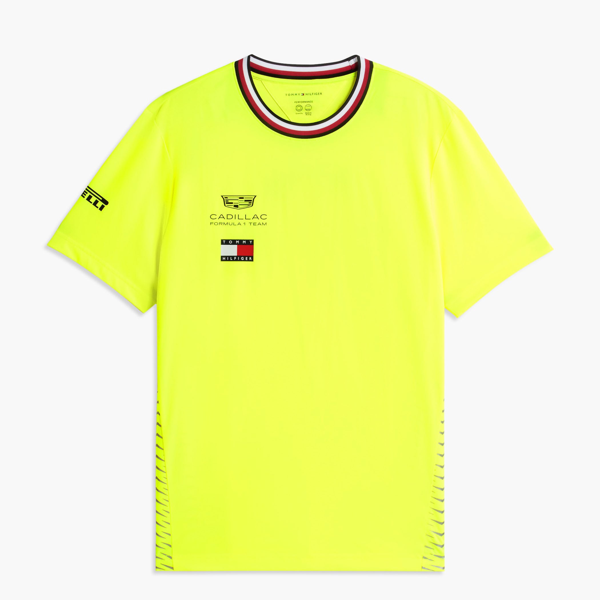 Unisex Tommy Hilfiger  Yellow Cadillac F1 Team Replica Set Up T-Shirt
