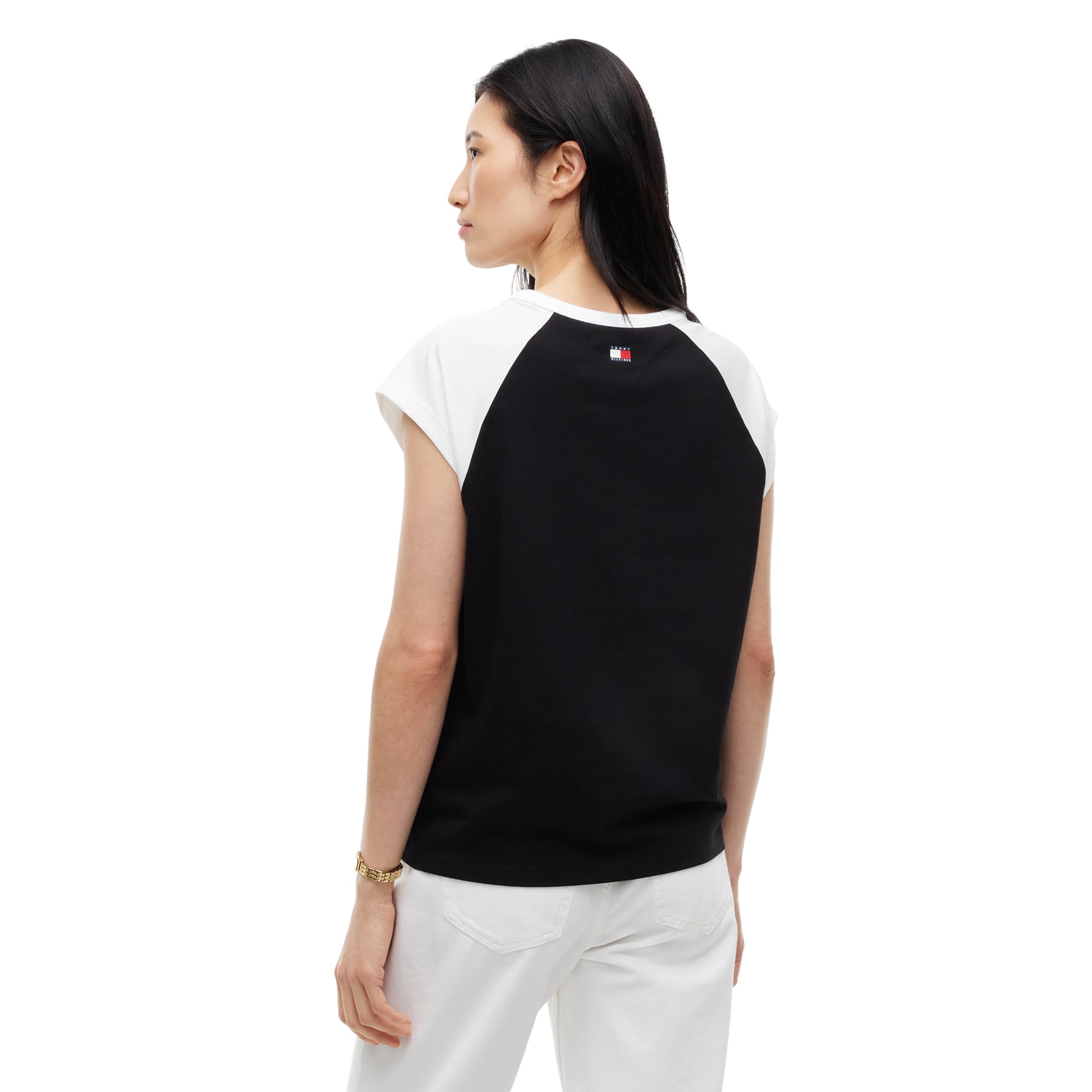 Women's Tommy Hilfiger Black Cadillac F1 Team Mexico Graphic T-Shirt