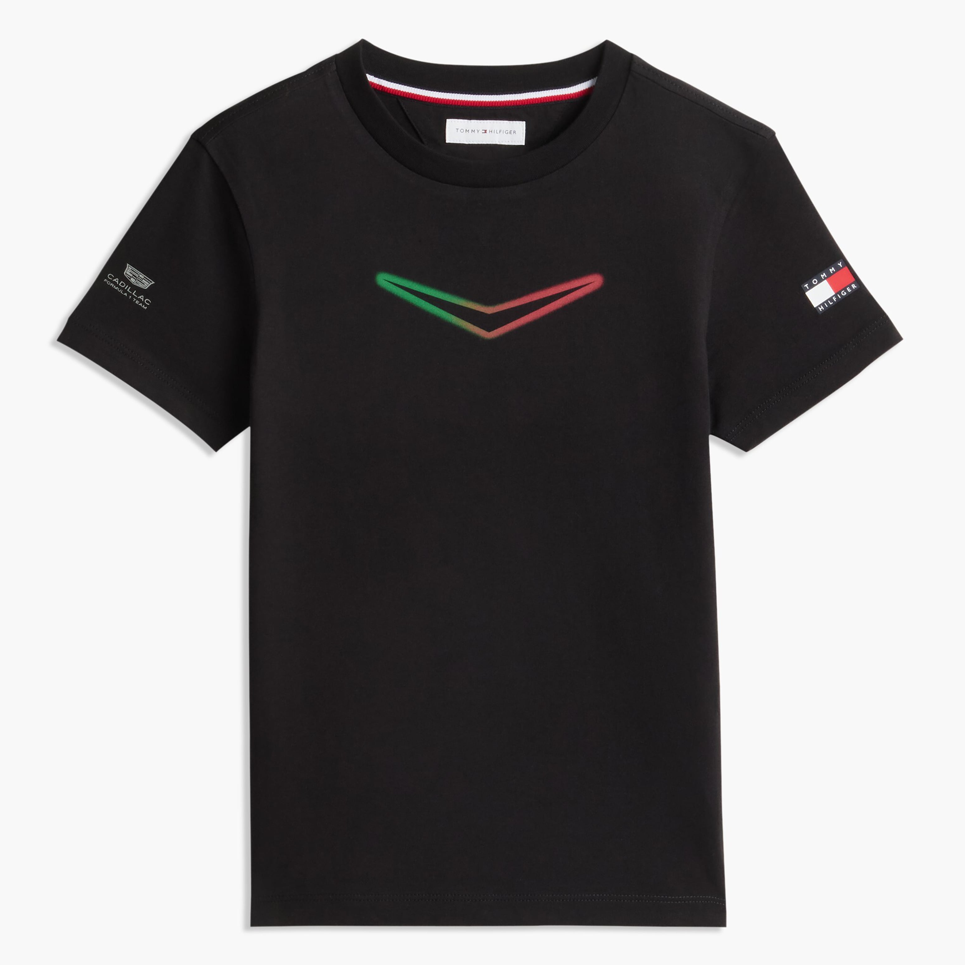 Youth Tommy Hilfiger Black Cadillac F1 Team Mexico Chevron T-Shirt