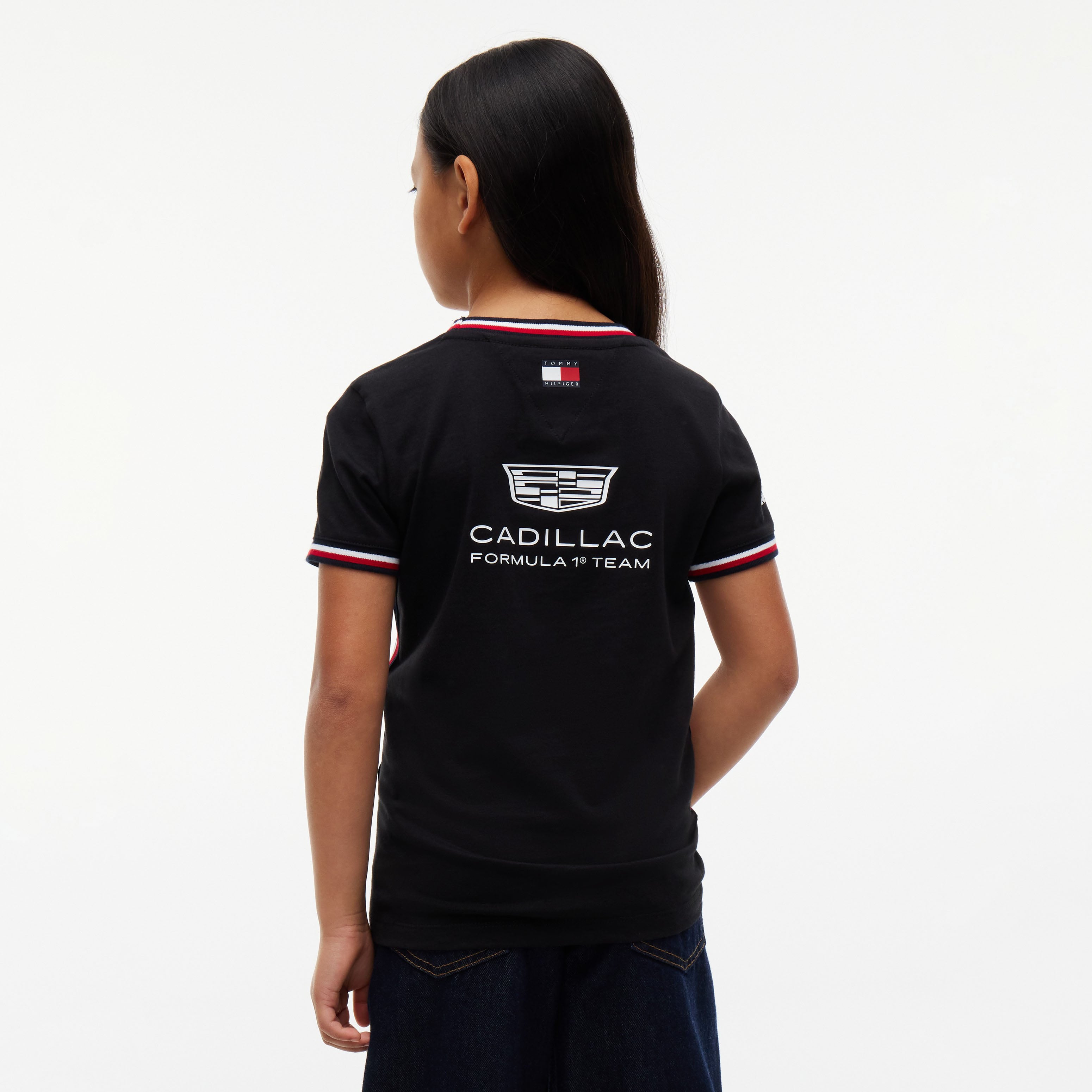 Youth Tommy Hilfiger Black Cadillac F1 Team Replica T-Shirt