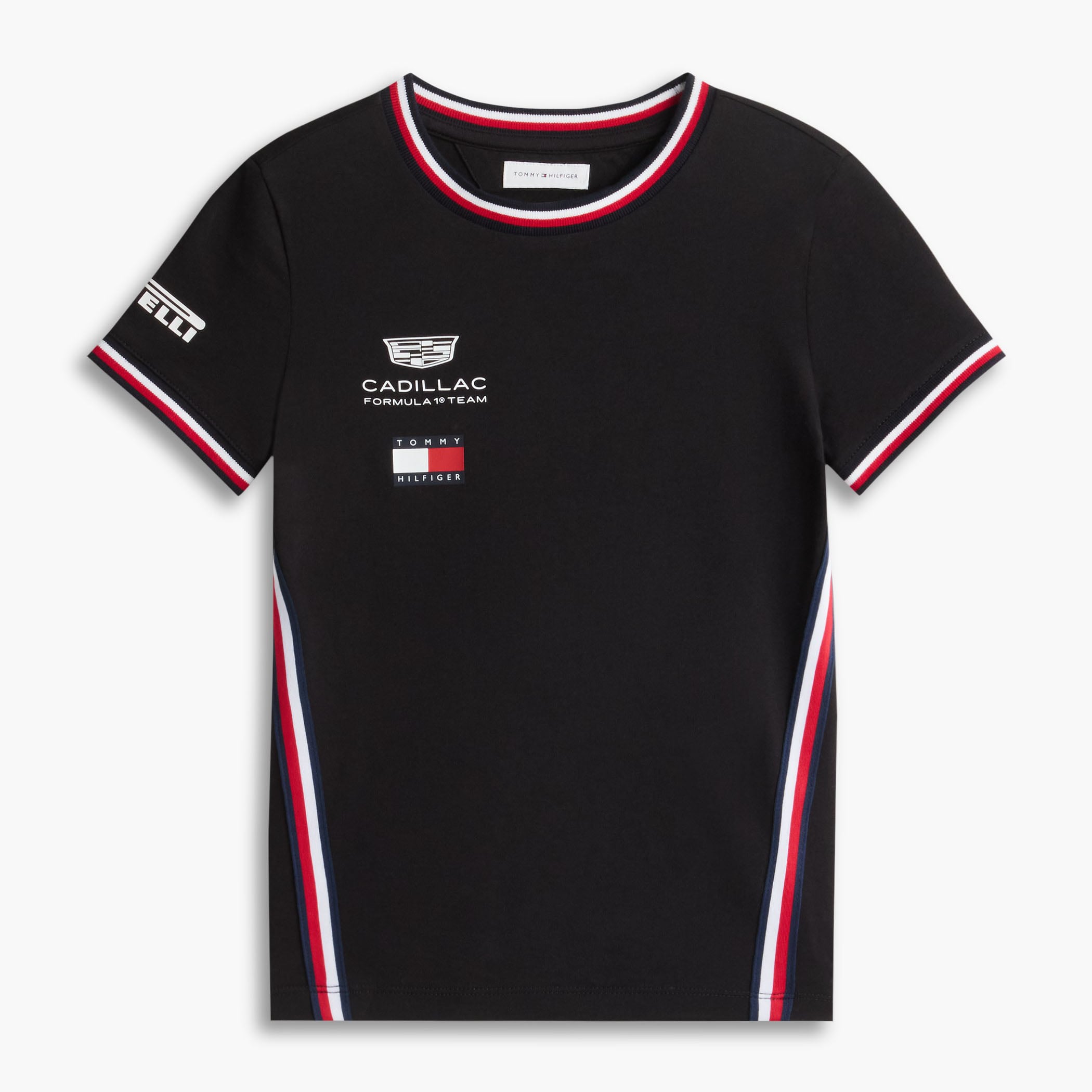 Youth Tommy Hilfiger Black Cadillac F1 Team Replica T-Shirt
