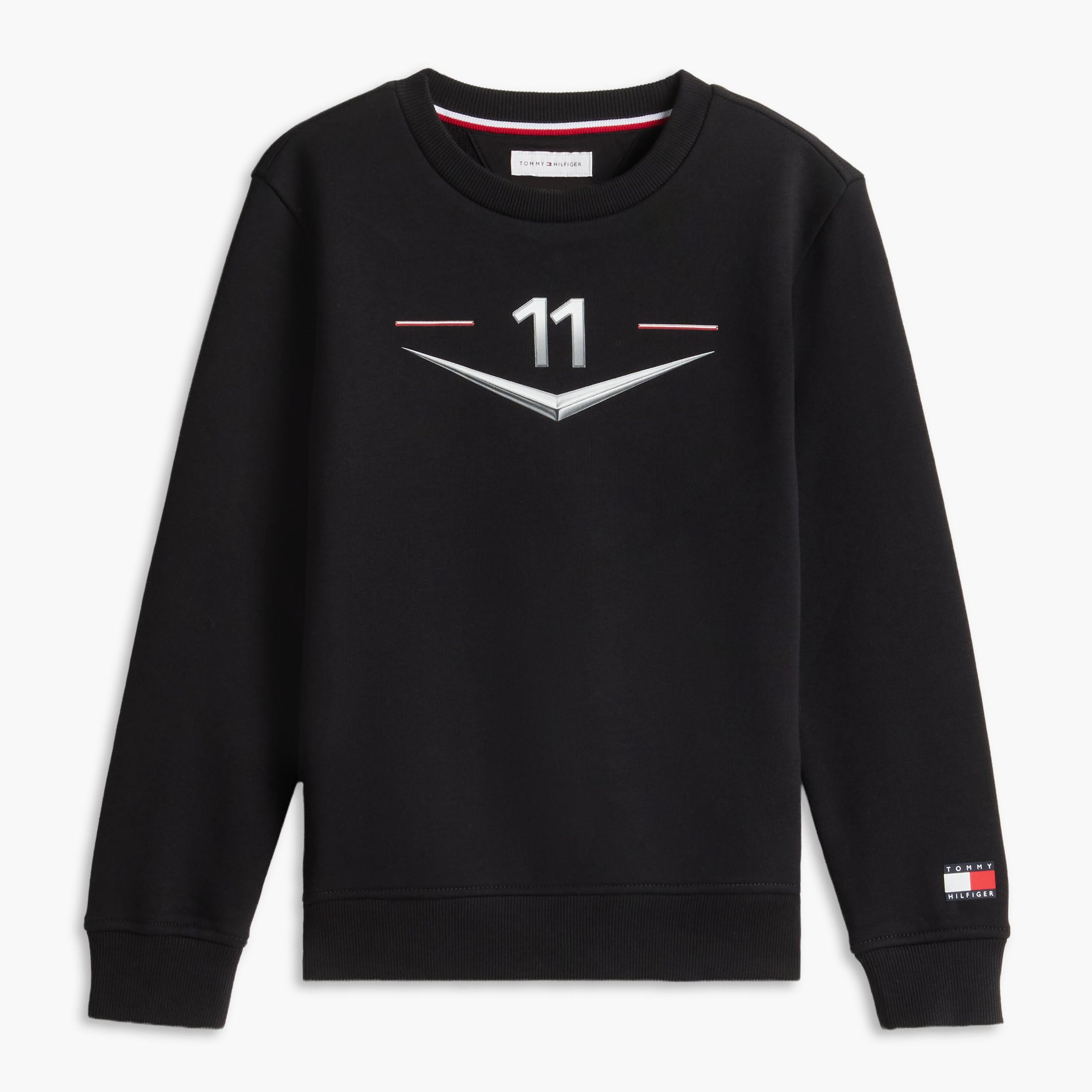 Youth Tommy Hilfiger Sergio Perez Black Cadillac F1 Team Chevron Sweatshirt