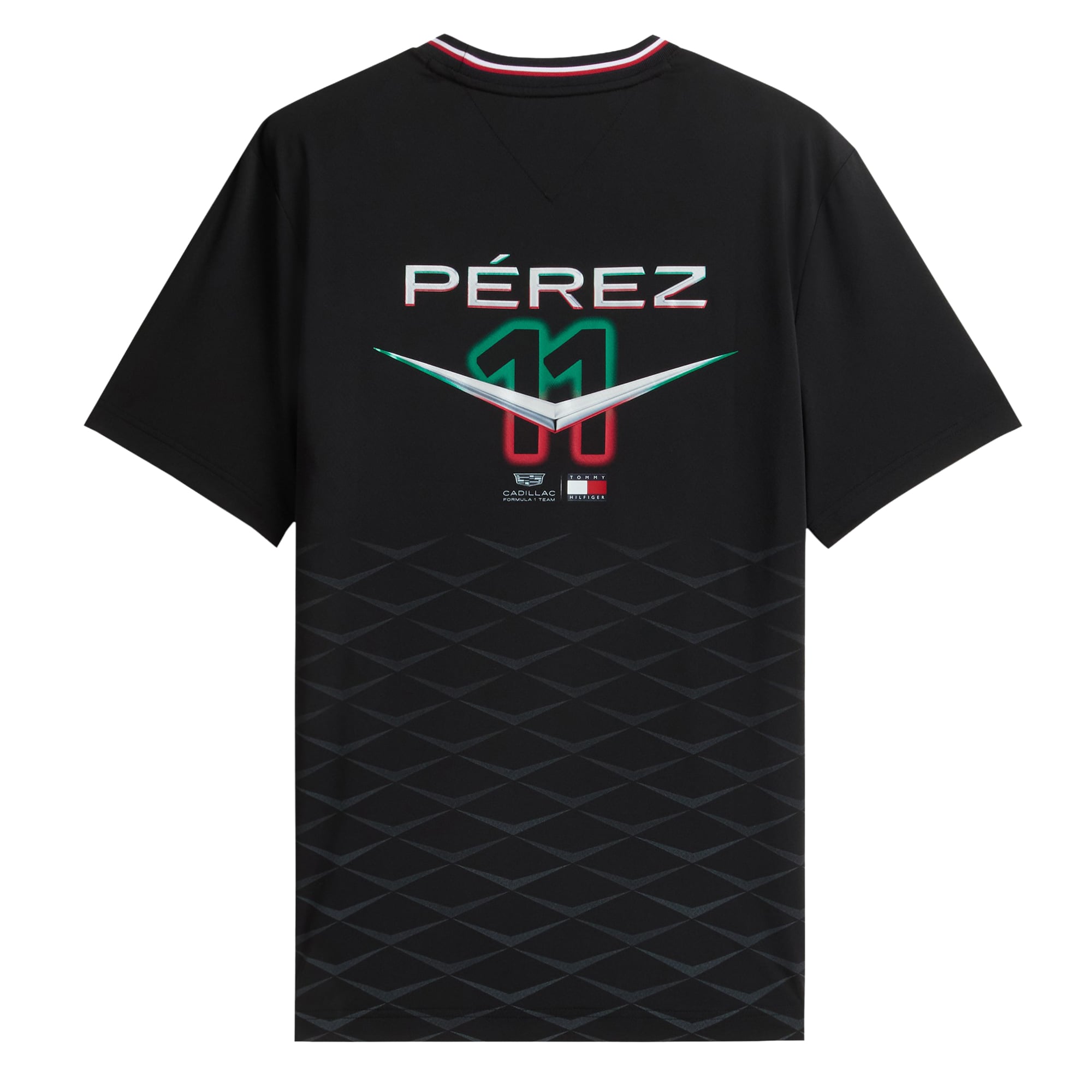 Youth Tommy Hilfiger Sergio Perez Black Cadillac F1 Team Mexico Jersey