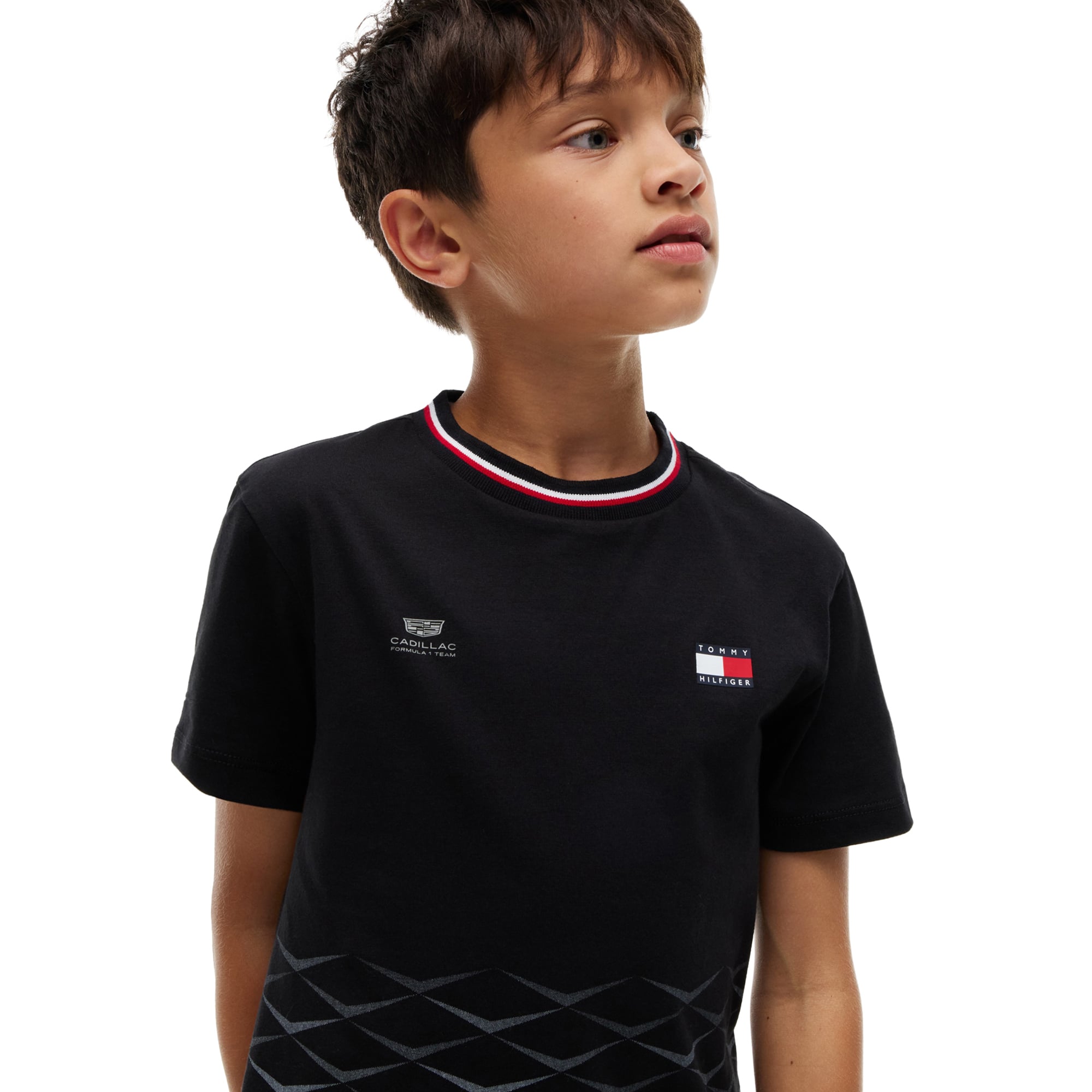Youth Tommy Hilfiger Sergio Perez Black Cadillac F1 Team Mexico Jersey