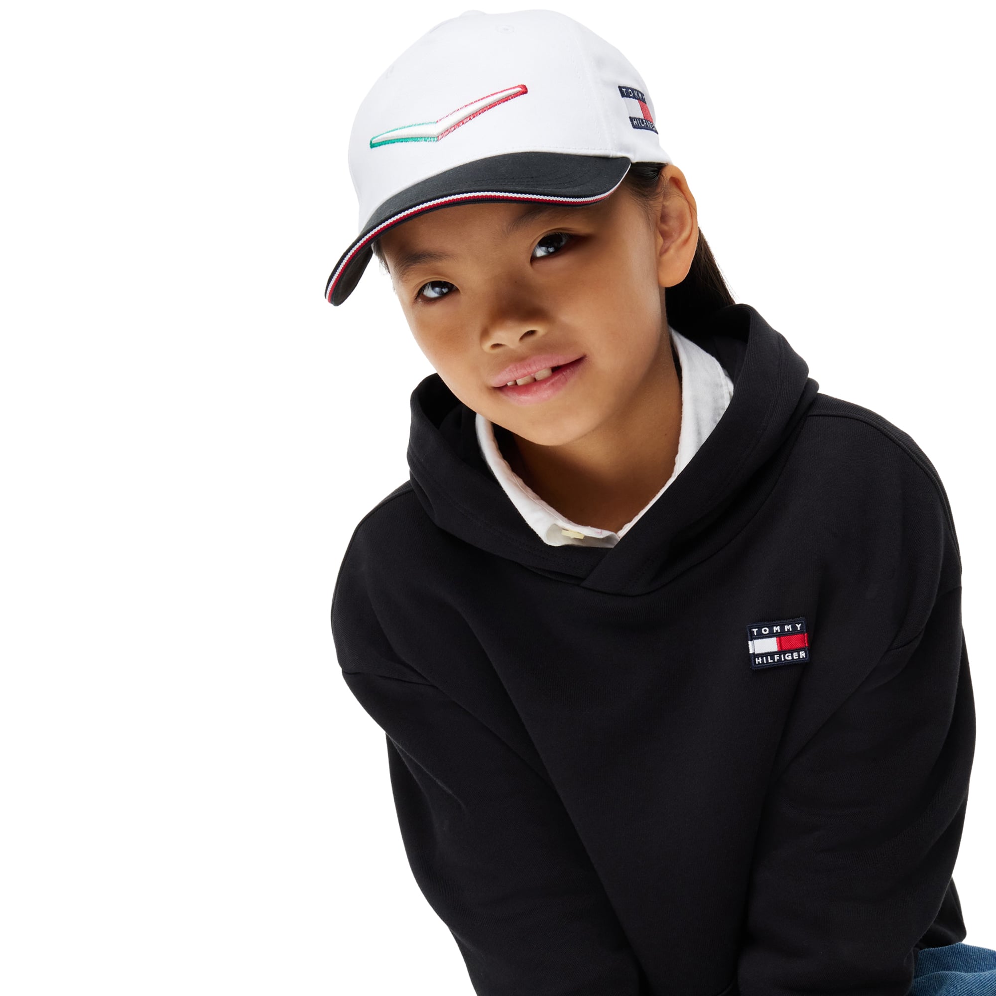 Youth Tommy Hilfiger White Cadillac F1 Team Mexico Chevron Hat