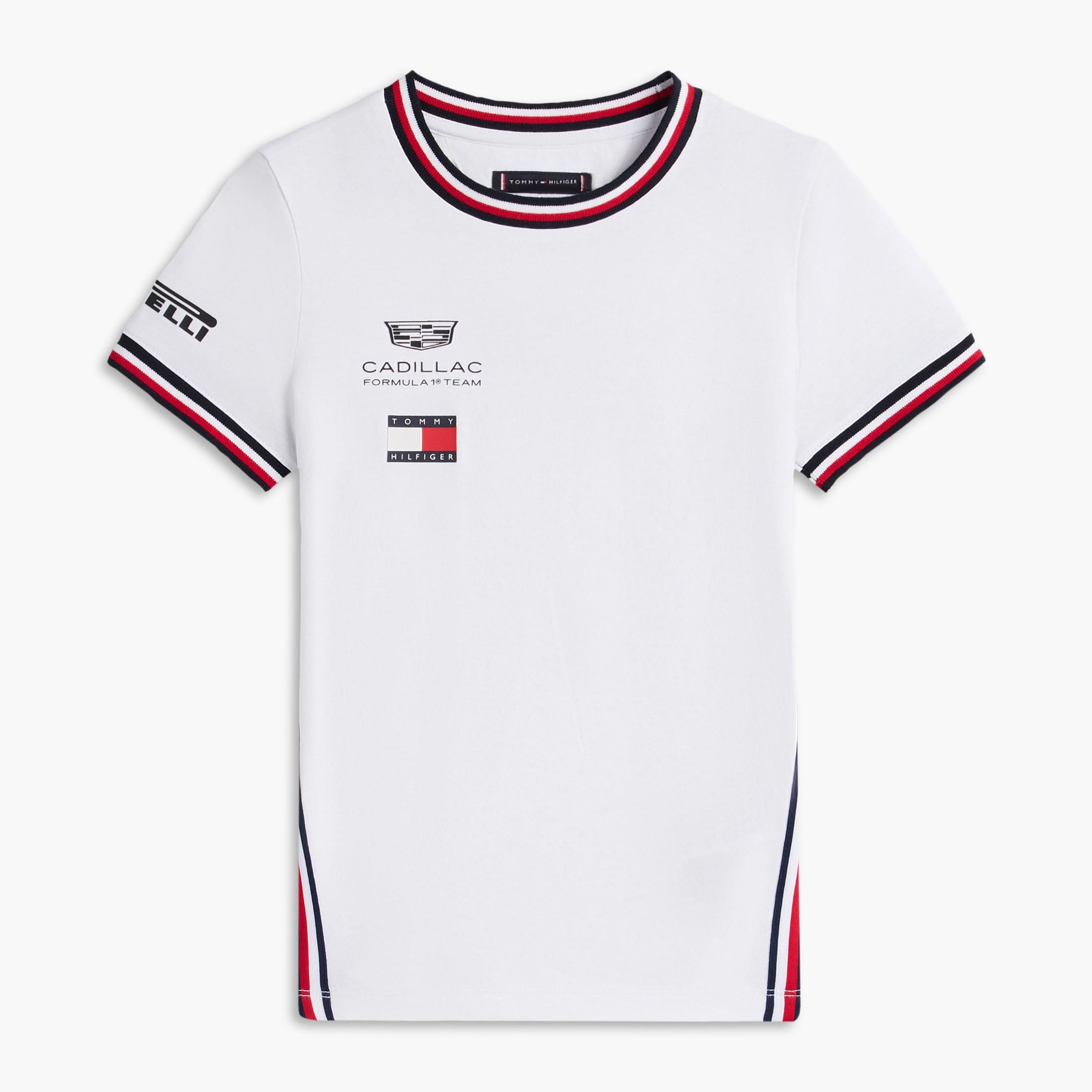 Youth Tommy Hilfiger White Cadillac F1 Team Replica T-Shirt
