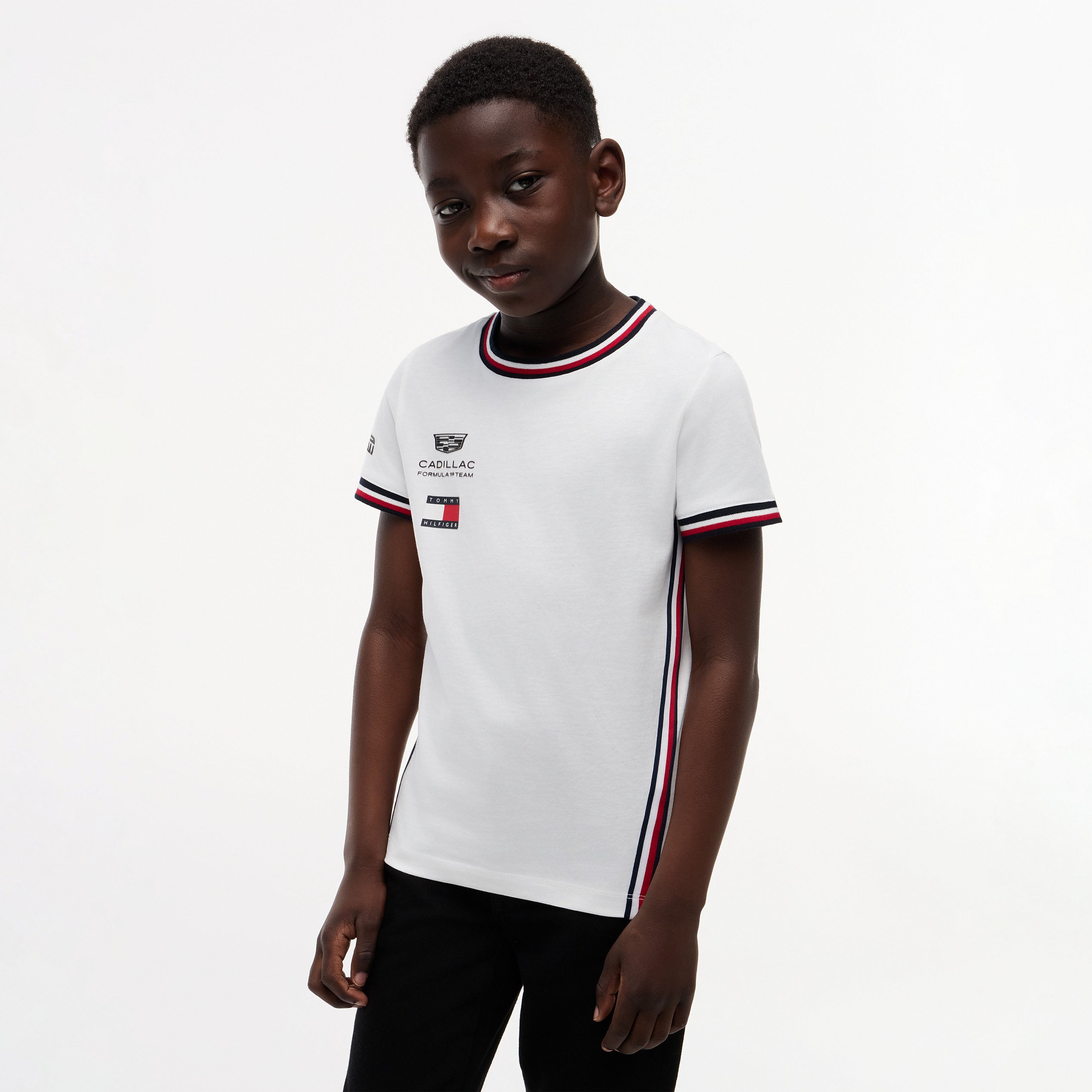 Youth Tommy Hilfiger White Cadillac F1 Team Replica T-Shirt