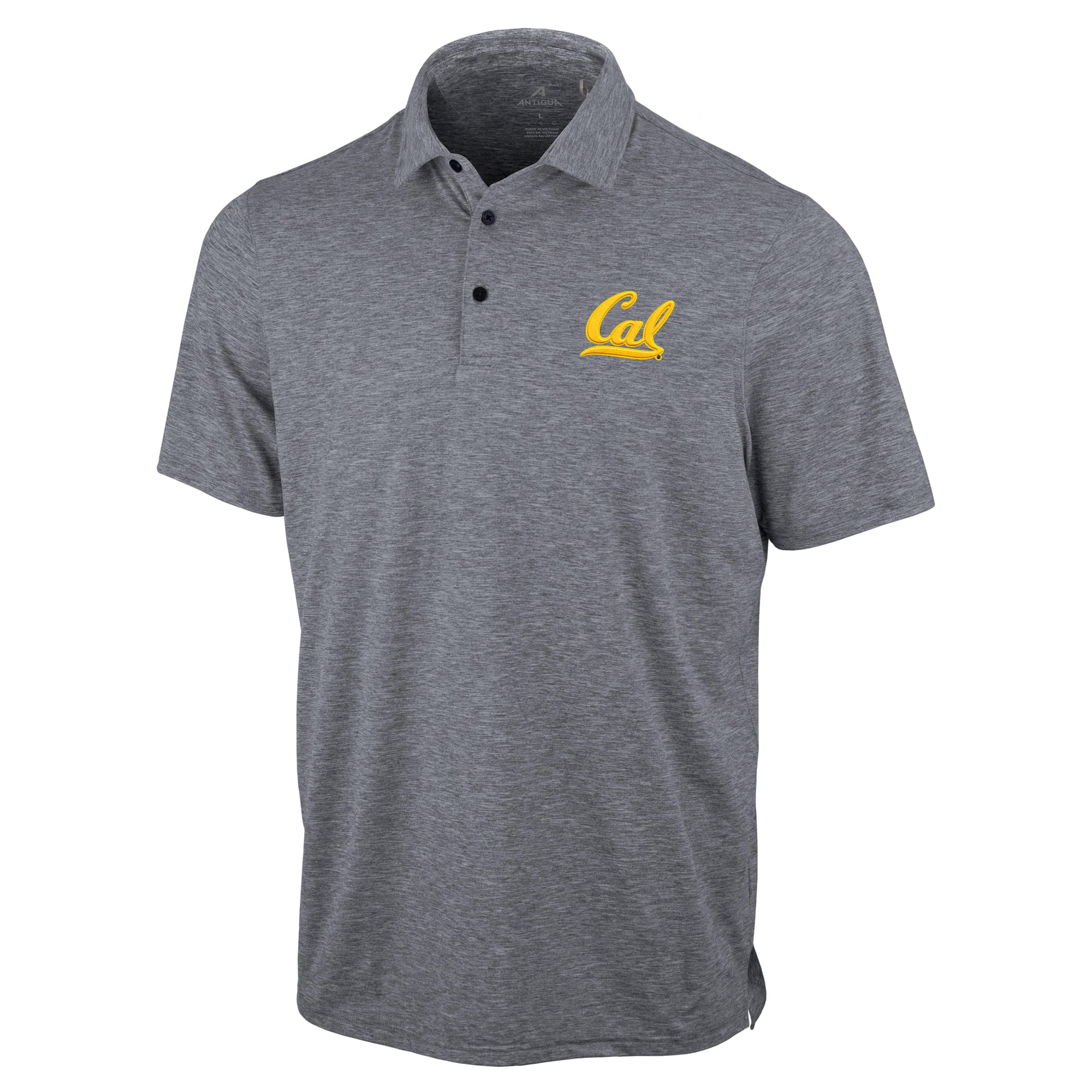 Polo Antigua Heather Navy Cal Bears Static pour homme