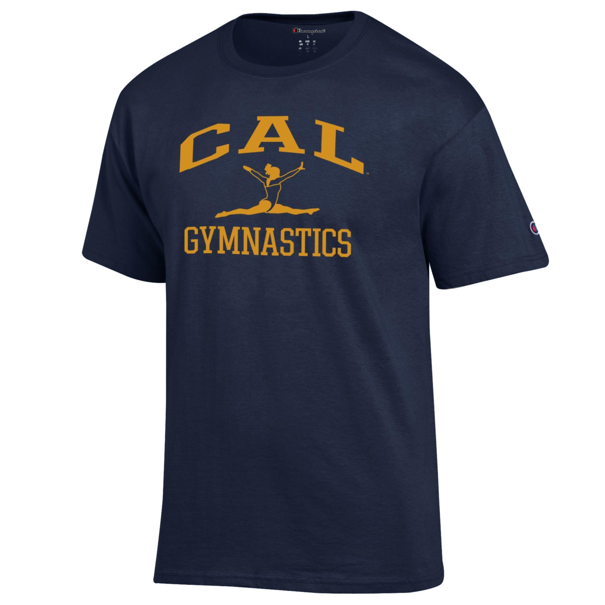 Men's Champion  Navy Cal Bears Gymnastics Icon T-Shirt