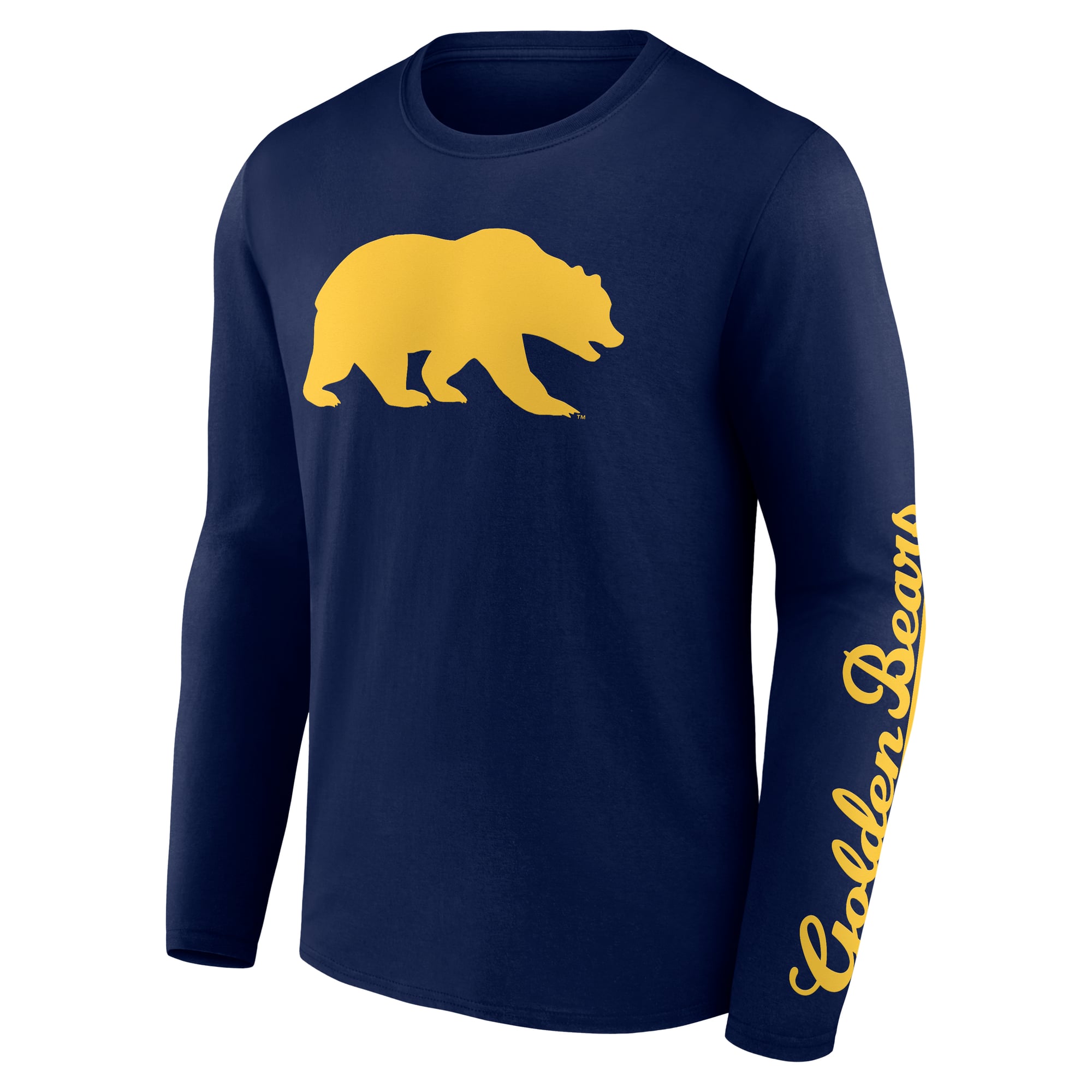 T-shirt à manches longues pour homme, logo athlétique bleu marine Cal Bears, principal