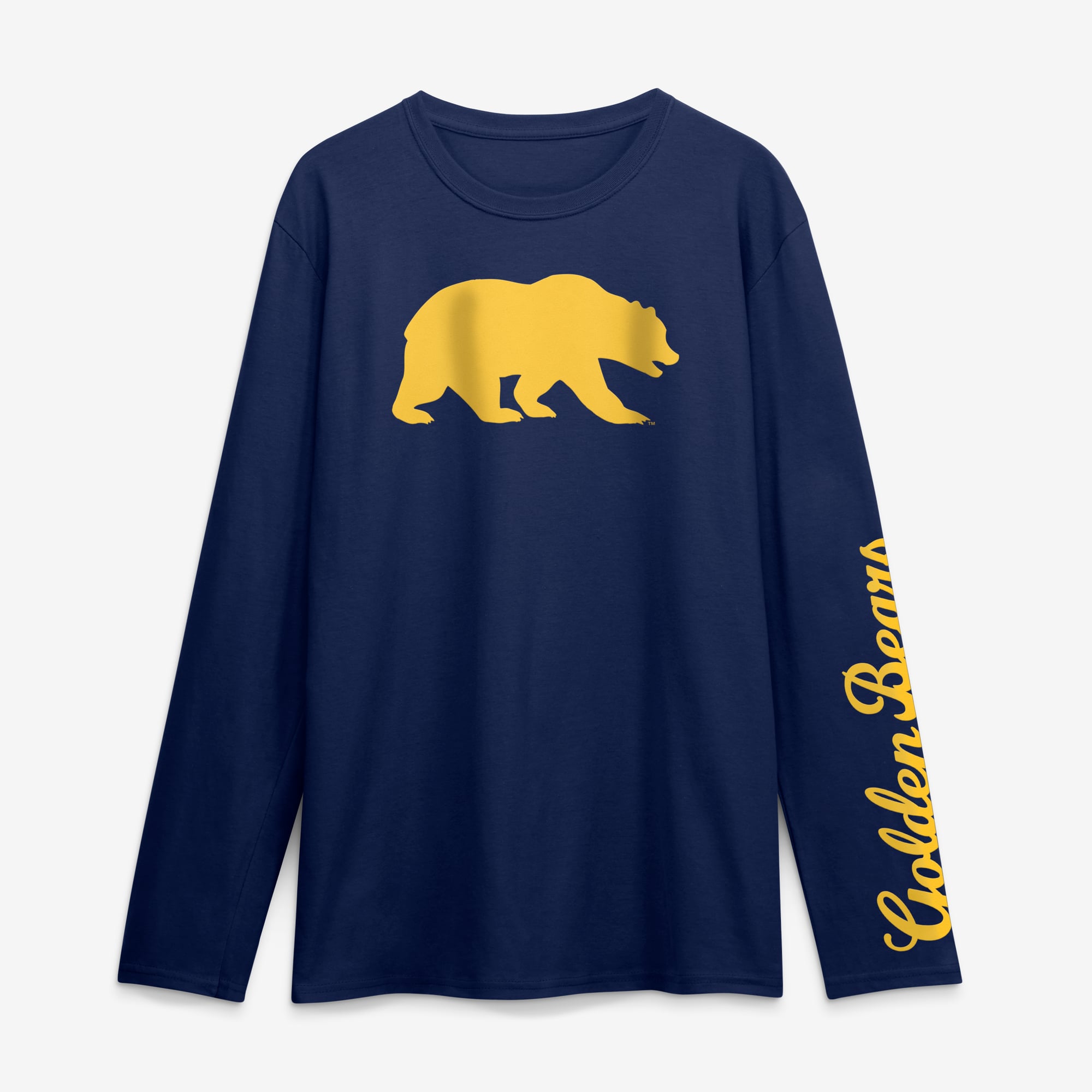 T-shirt à manches longues pour homme, logo athlétique bleu marine Cal Bears, principal