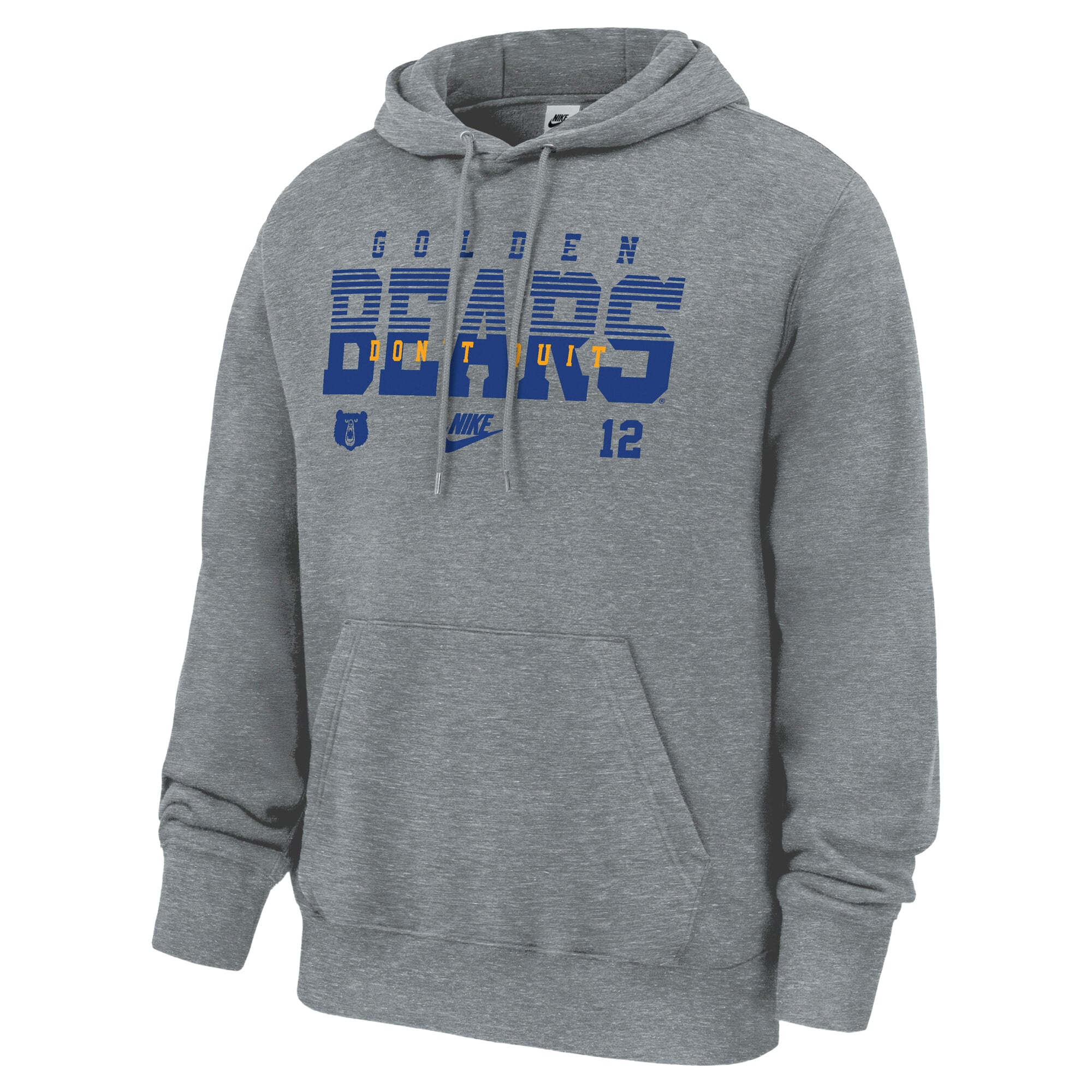 Men's Nike Joe Roth Gray Cal Bears Don't Quit Club Fleece Hoodie
