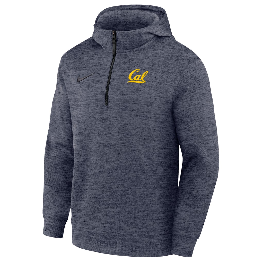Men's Nike Navy Cal Bears Coaches Dri-FIT Half-Zip Hoodie