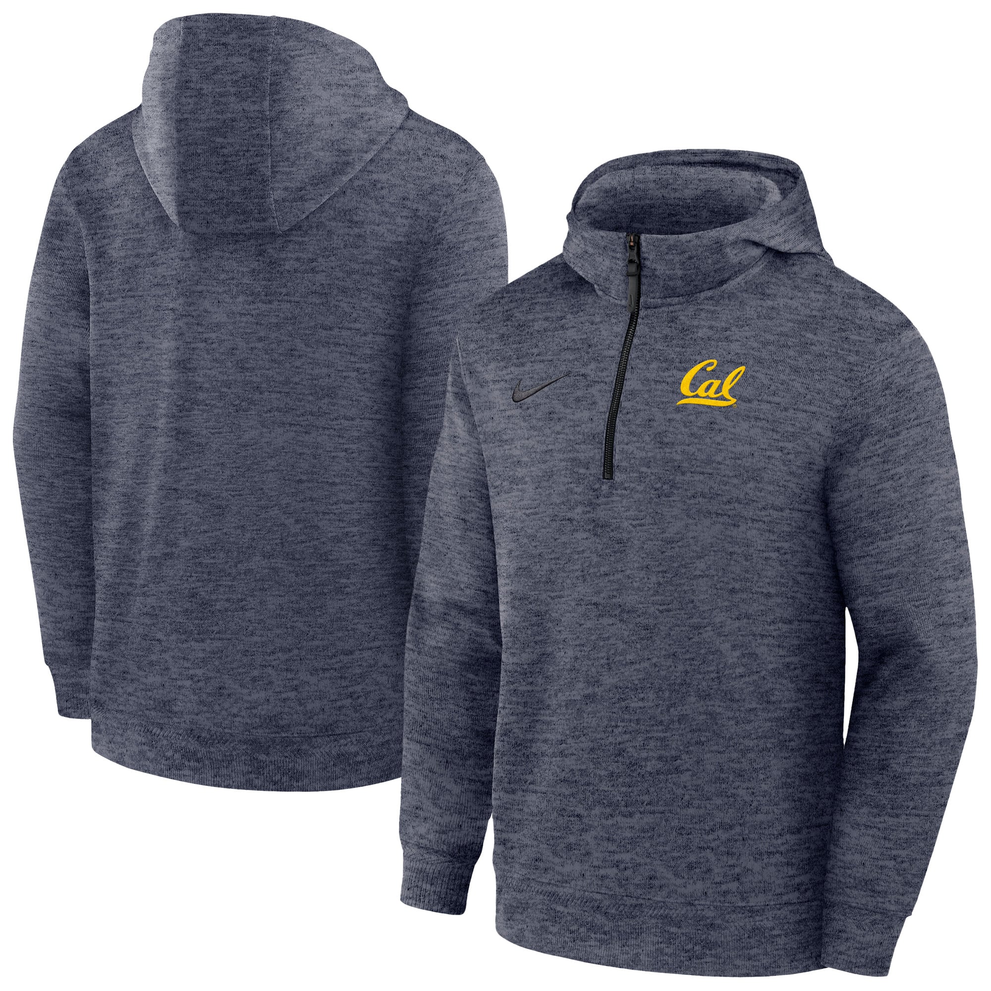 Men's Nike Navy Cal Bears Coaches Dri-FIT Half-Zip Hoodie