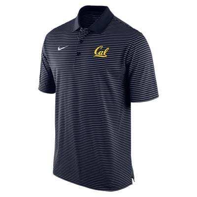Cal Bears Nike Dri-FIT Tour Stripe Polo - Navy