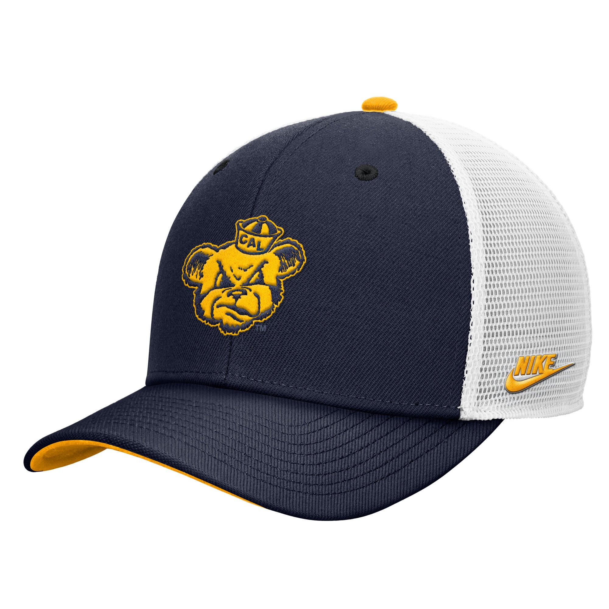 Casquette trucker ajustable Nike bleu marine Cal Bears Legacy Mascot pour homme