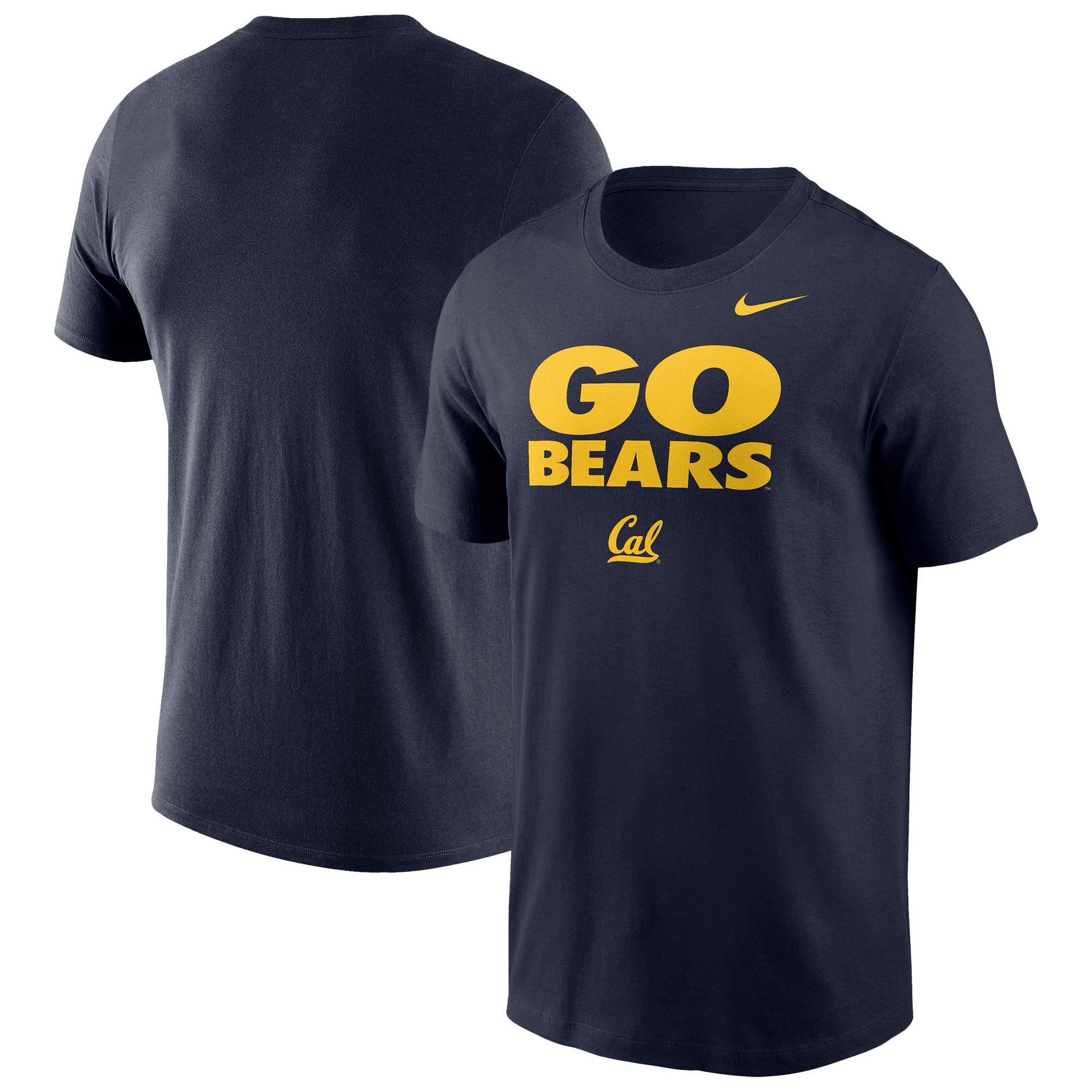 T-shirt d'entraînement Nike Cal Bears bleu marine pour homme, technologie Dri-FIT