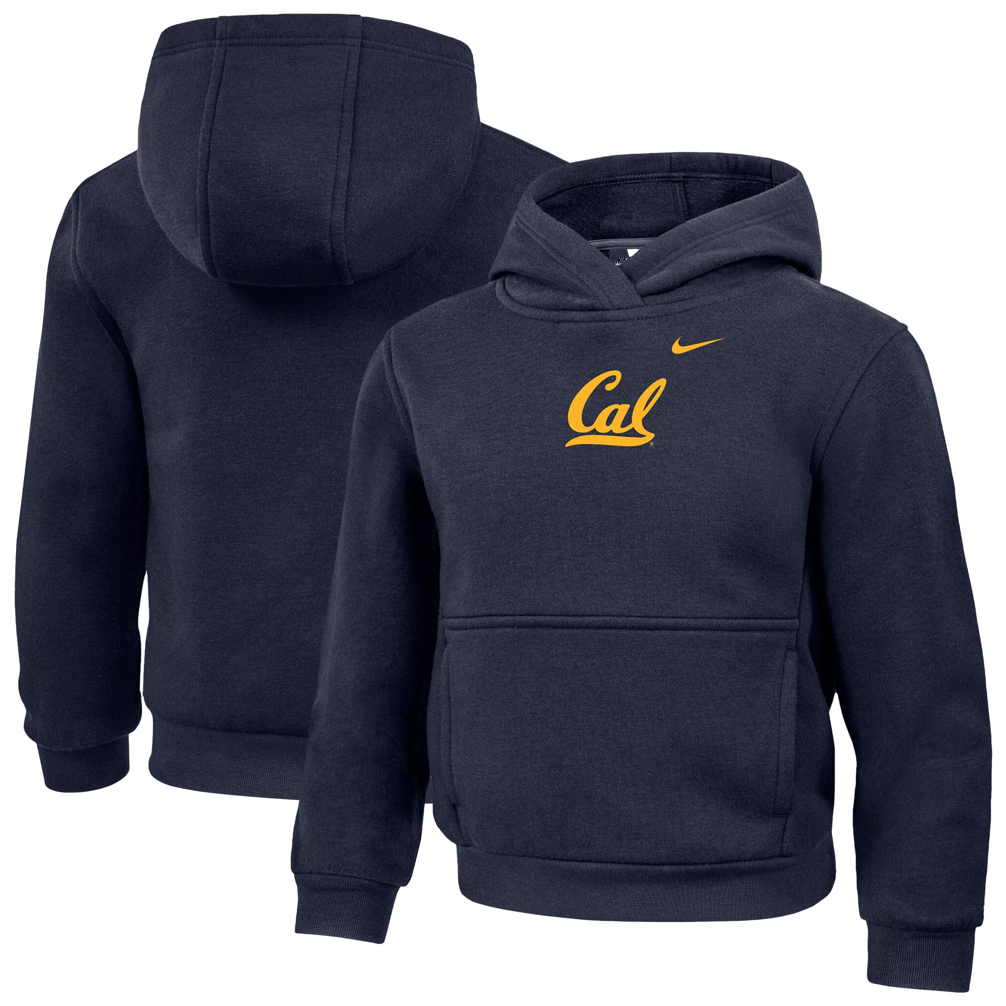 Sweat à capuche Nike bleu marine Cal Bears Core pour enfants d'âge préscolaire