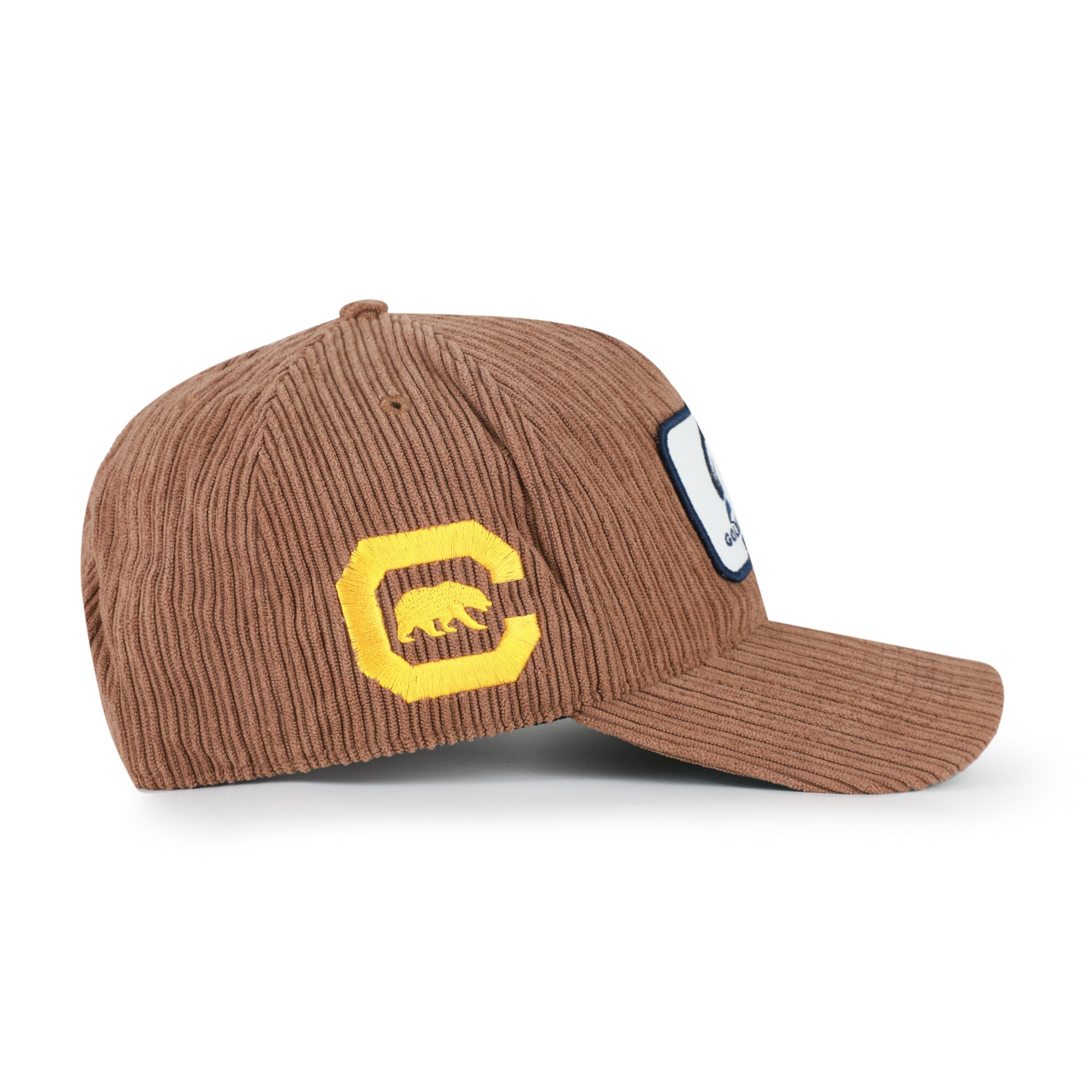 Chapeau unisexe '47 Brown Cal Bears en velours côtelé à patchs et attelage réglable