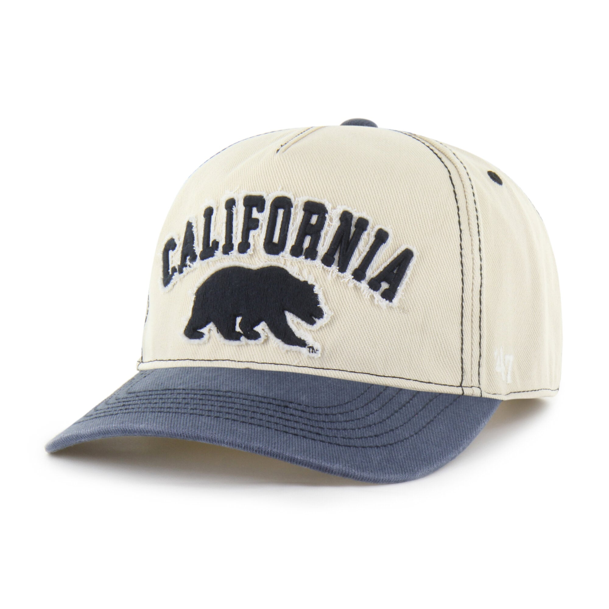 Unisex '47 Tan/Navy Cal Bears Well-Worn Calderwood Hitch Adjustable Hat