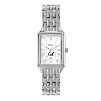 Cal Bears Fossil Women's Raquel Three-Hand Date Stainless Steel Watch